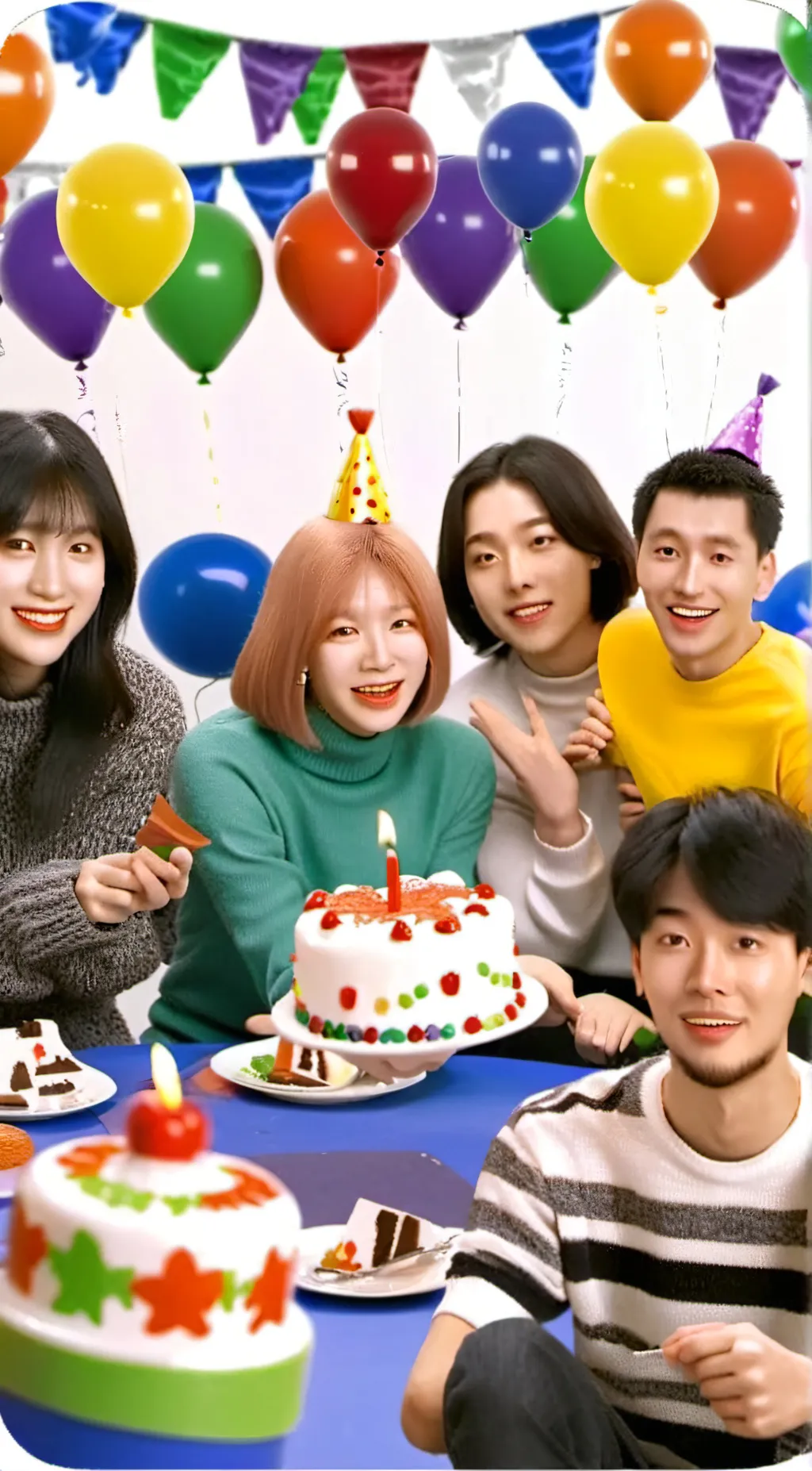 ai character: Birthday party! background