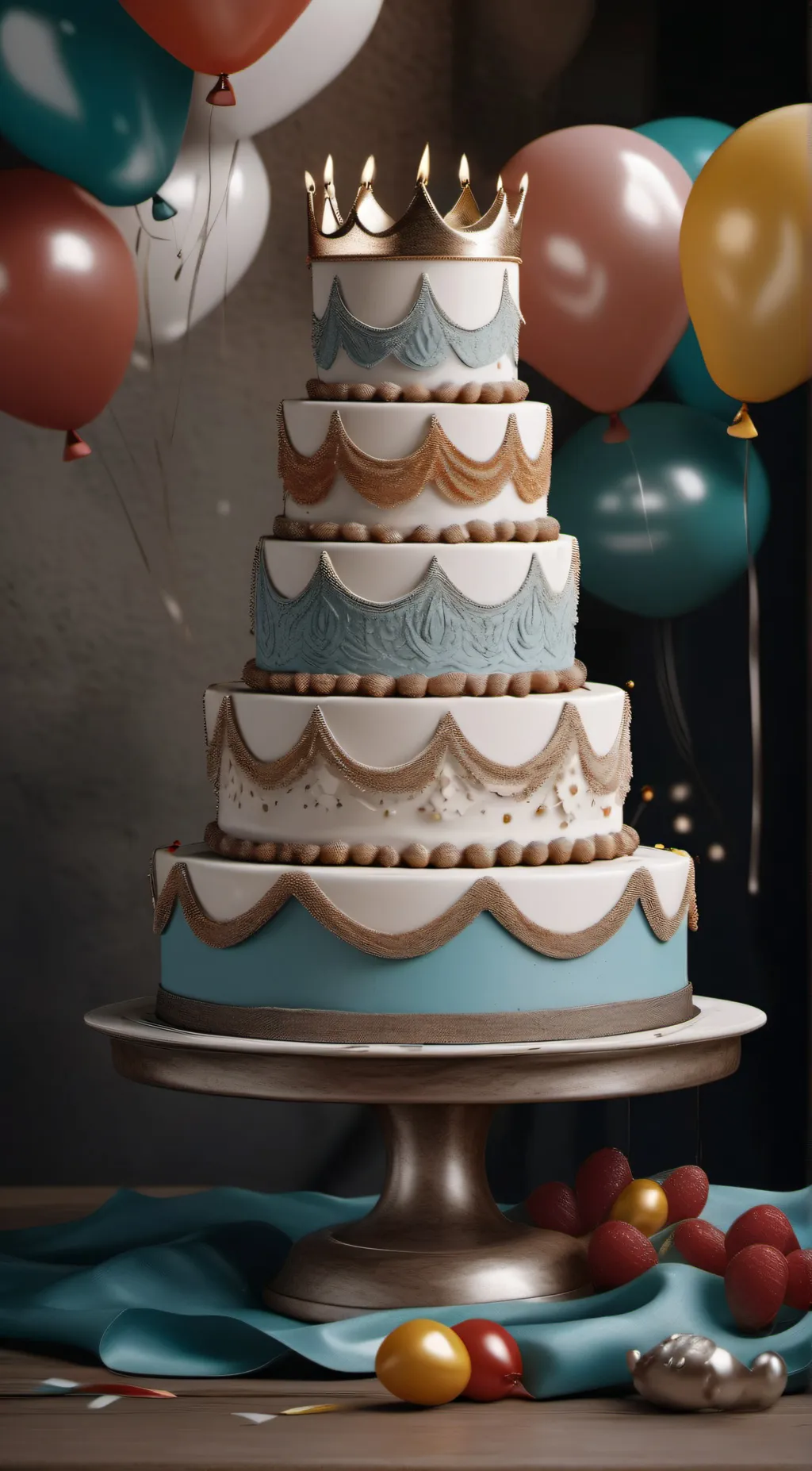 ai character: Happy birthday  background