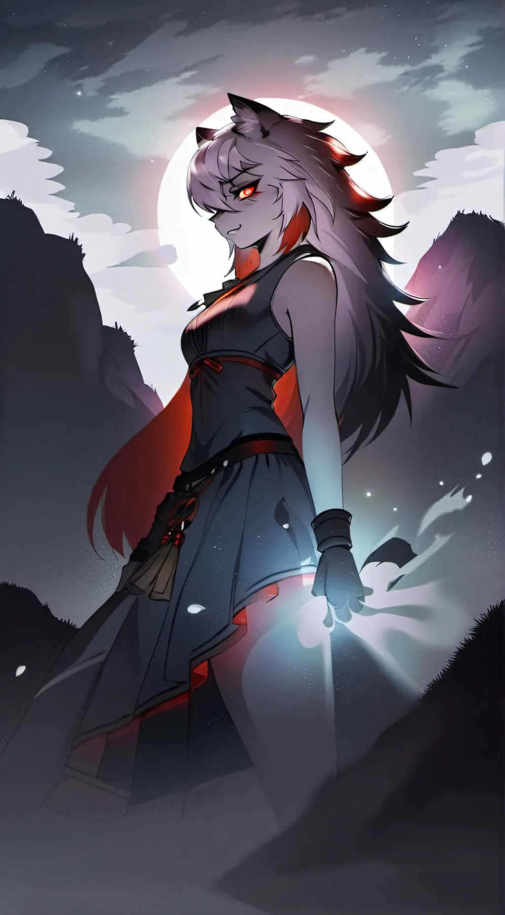 ai character: Luna background