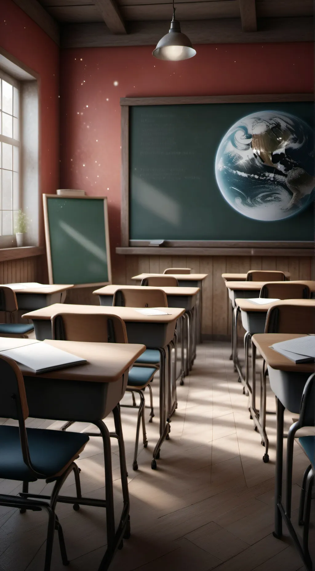 ai character: ClASSROOM background