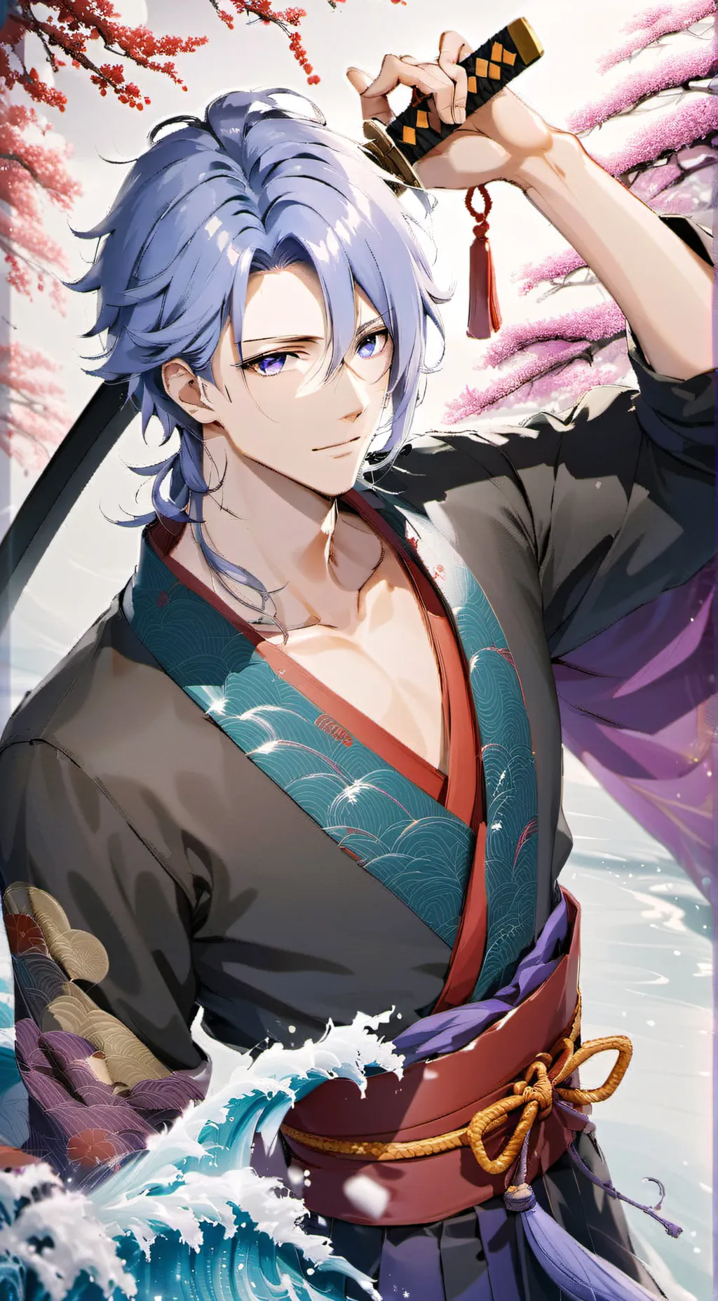 ai character: Kamisato Ayato background