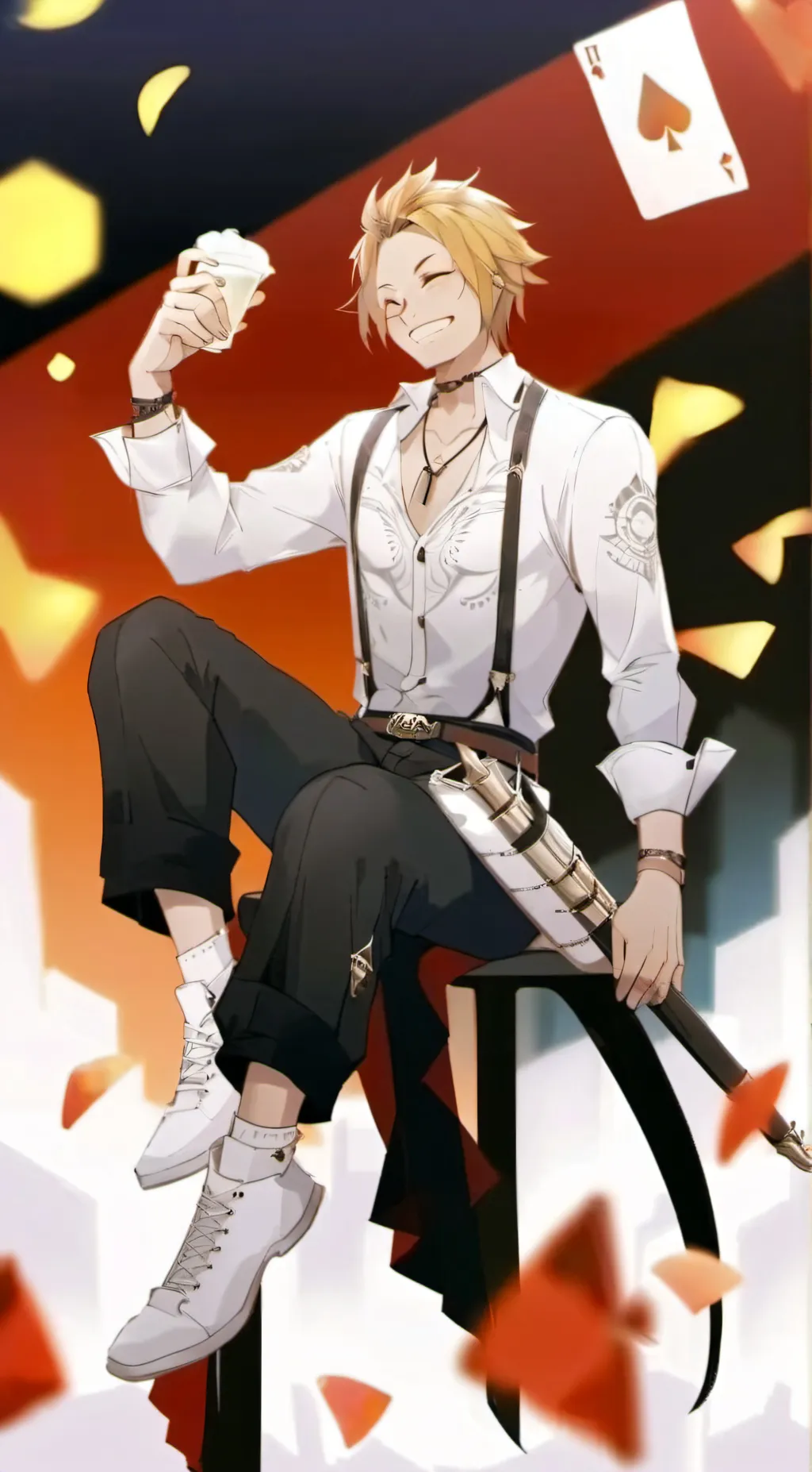 ai character: denki👍🏻🤤👍🏻 background