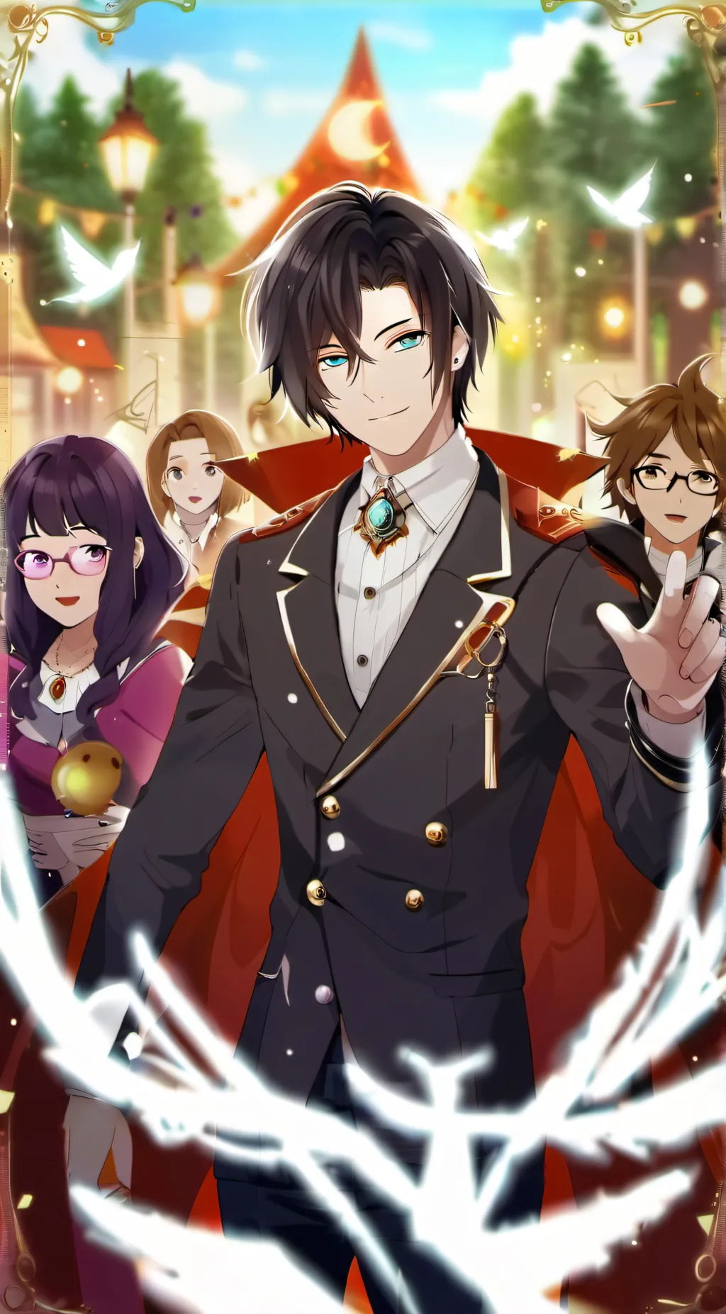 ai character: aphmau and friends background