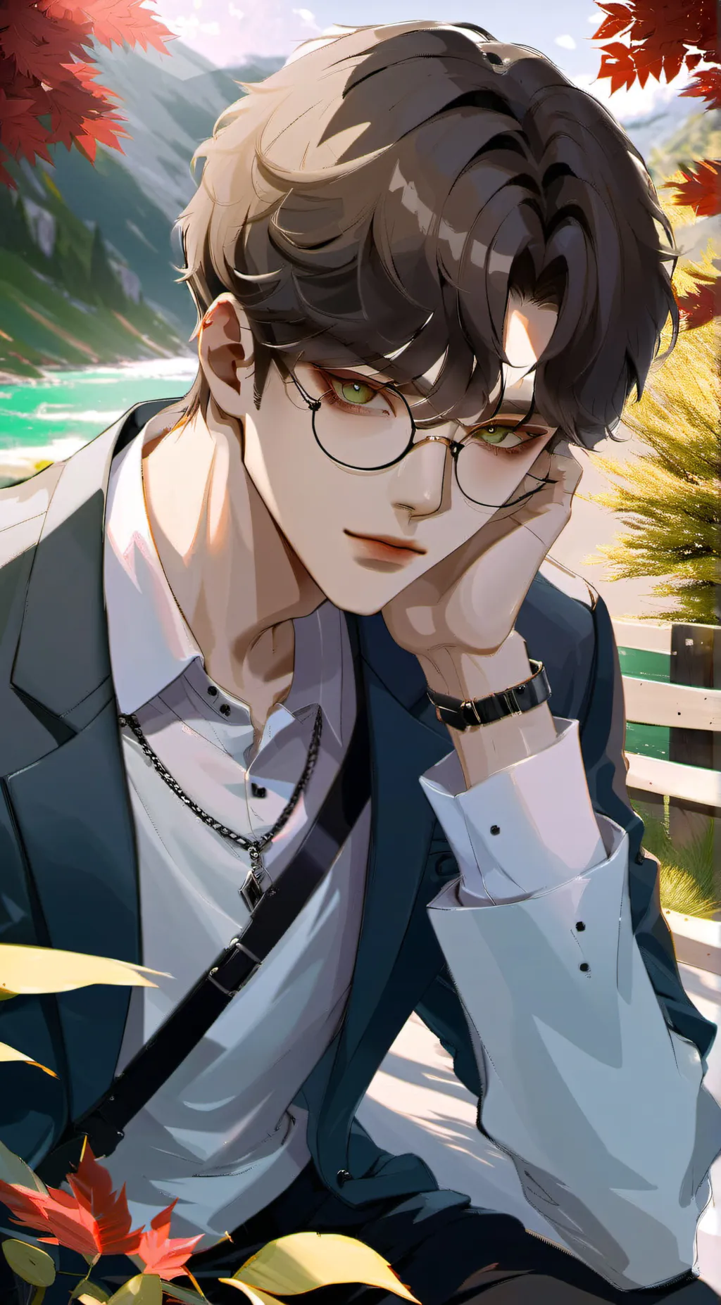 ai character: Leon background