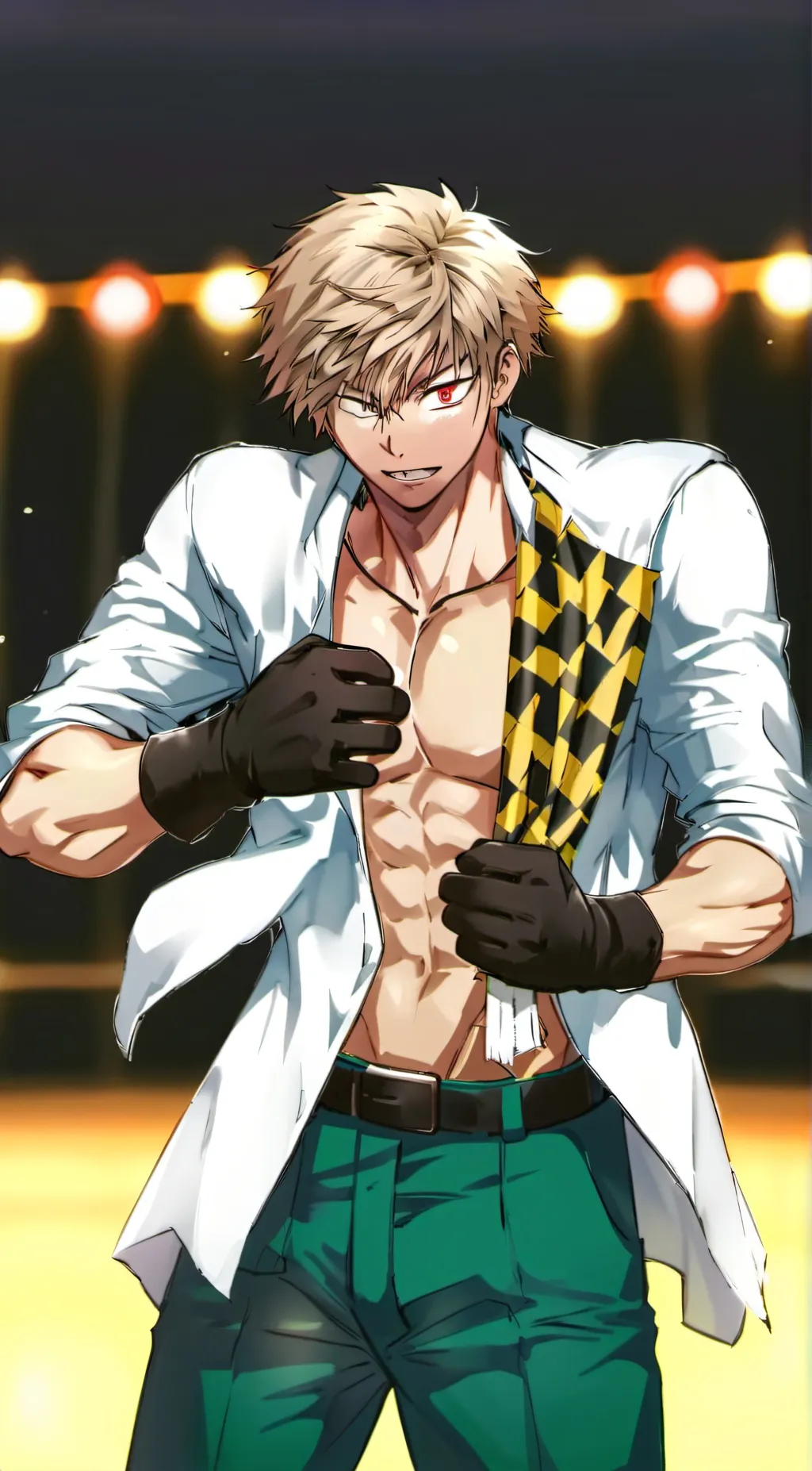 ai character: bakugo & kirishima background