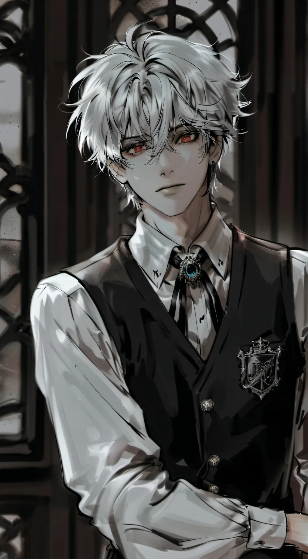 ai character: 「August」 background