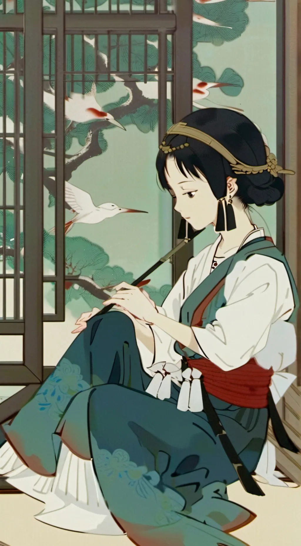 ai character: °°°maya°°° background