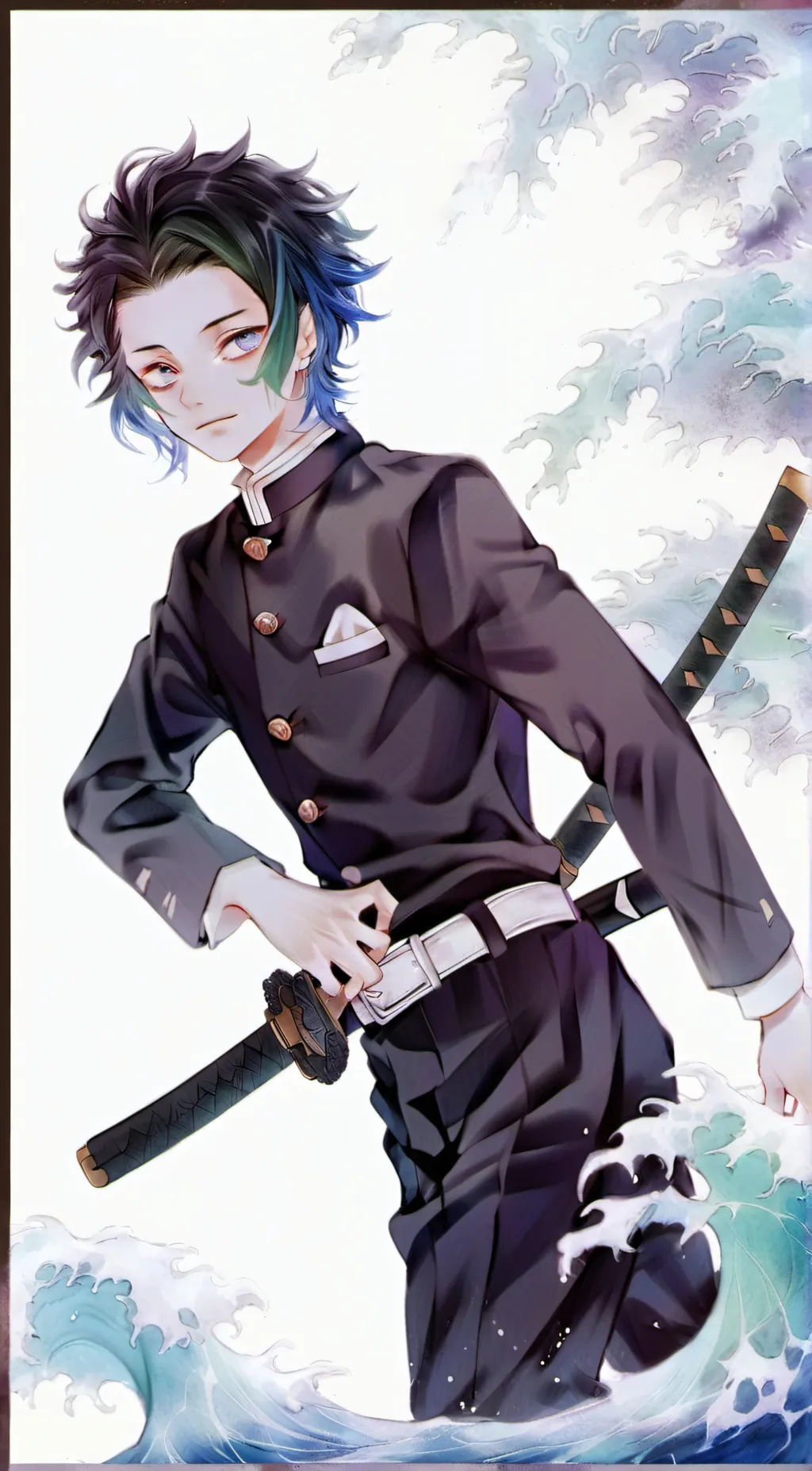 ai character: Muichiro  background