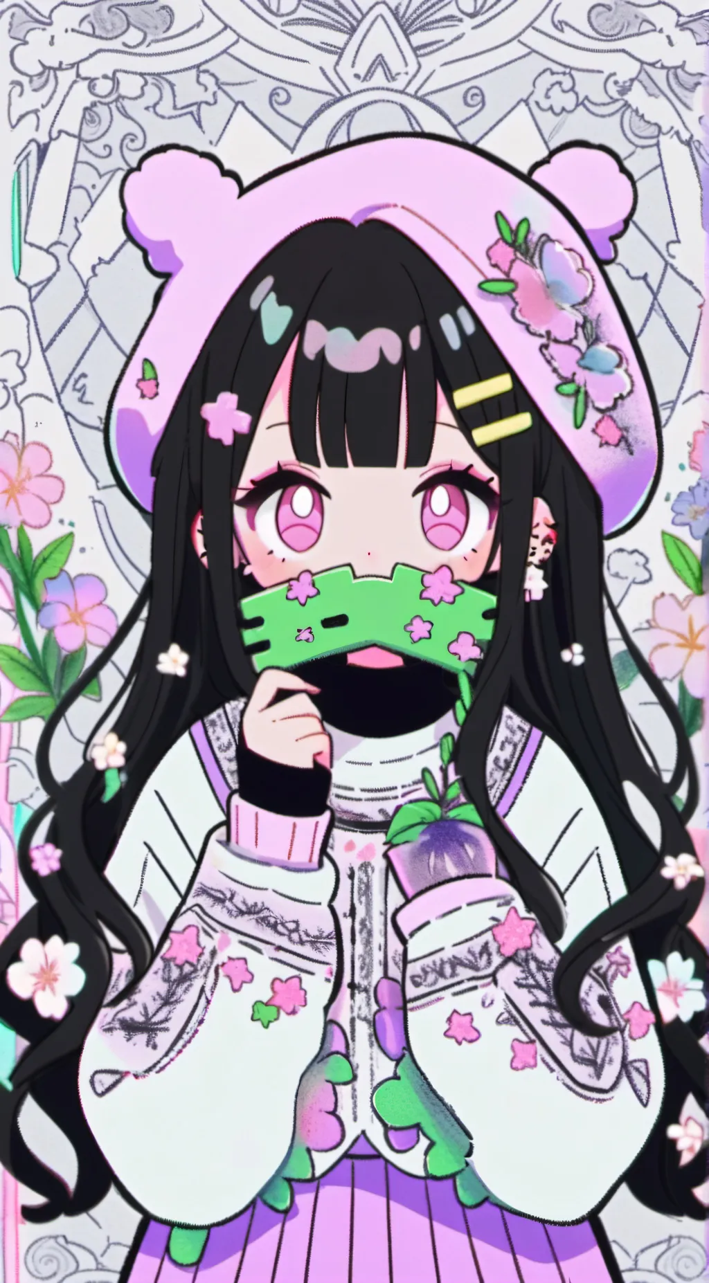 ai character: millia background