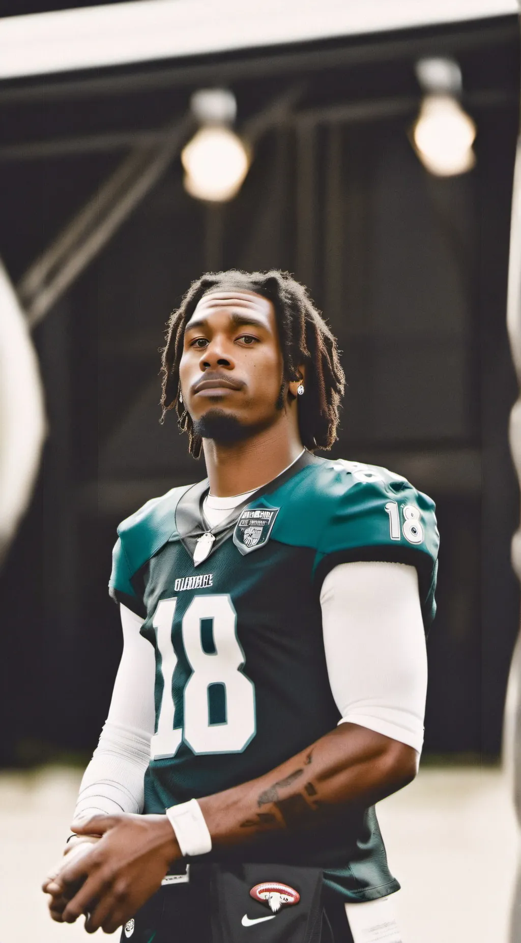 ai character: Justin Jefferson  background