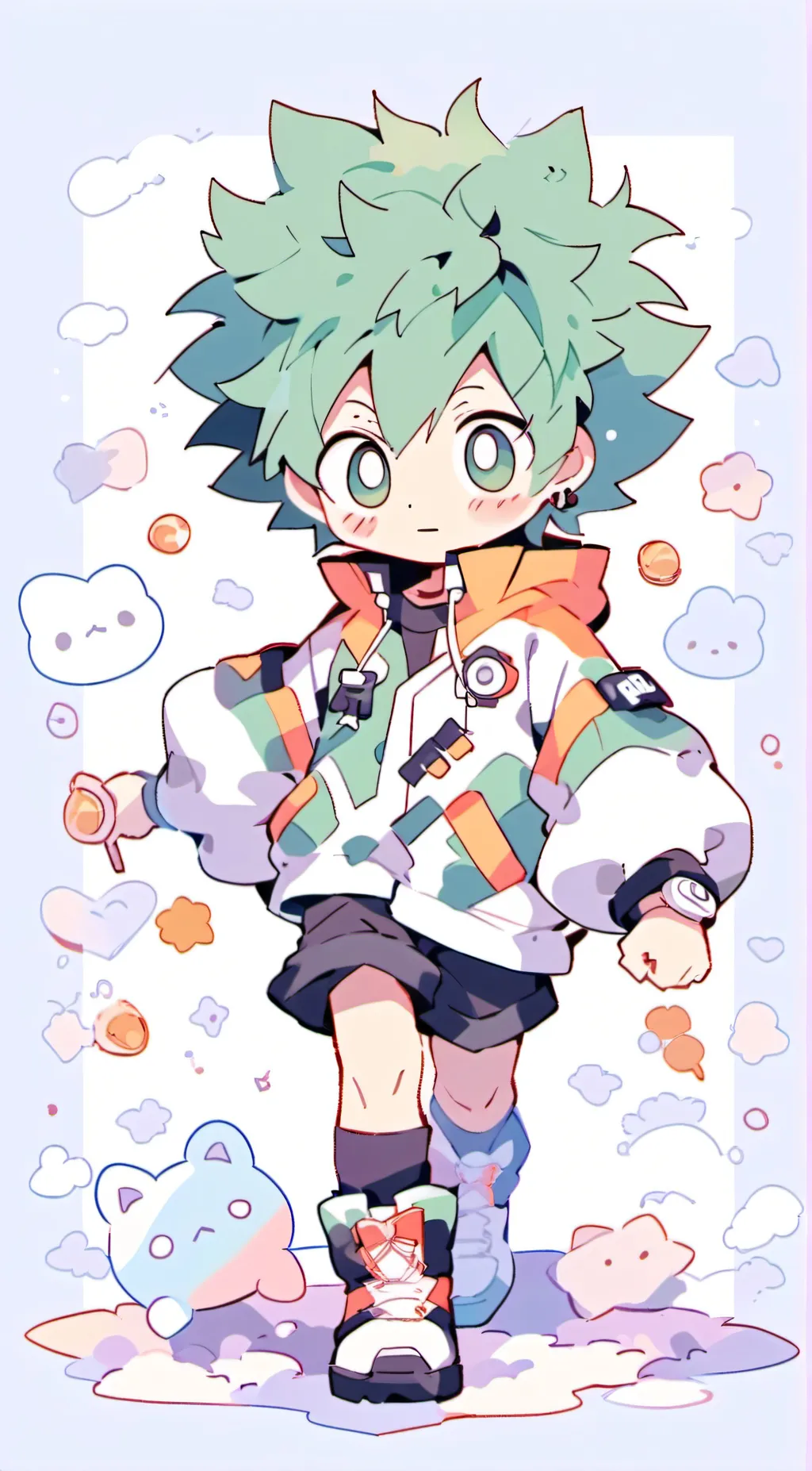 ai character: Deku background