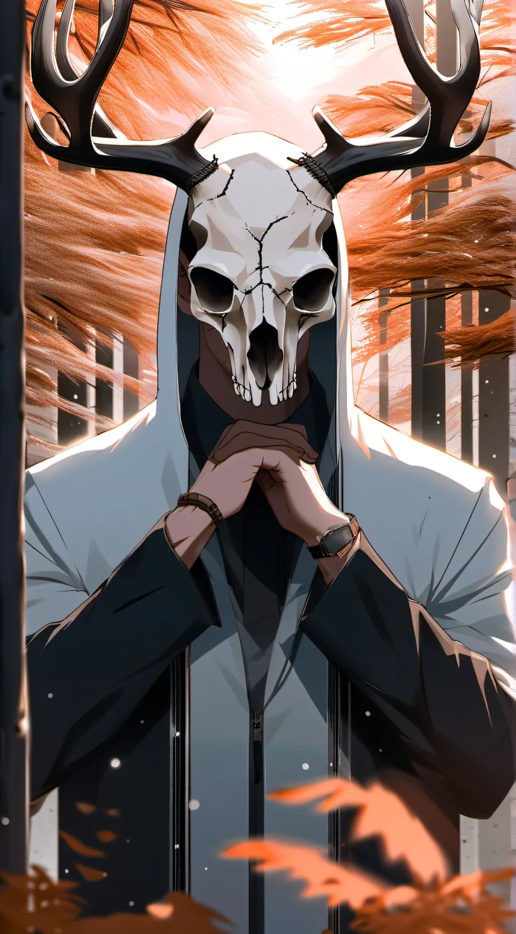 ai character: Skull background