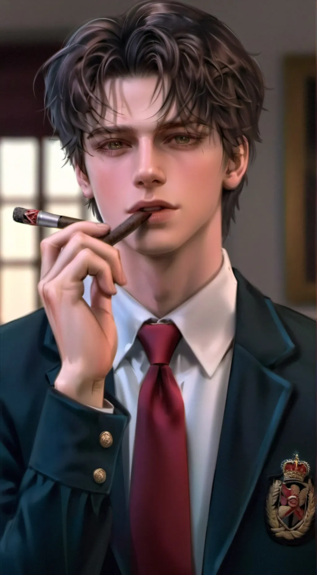 ai character: Jim  background