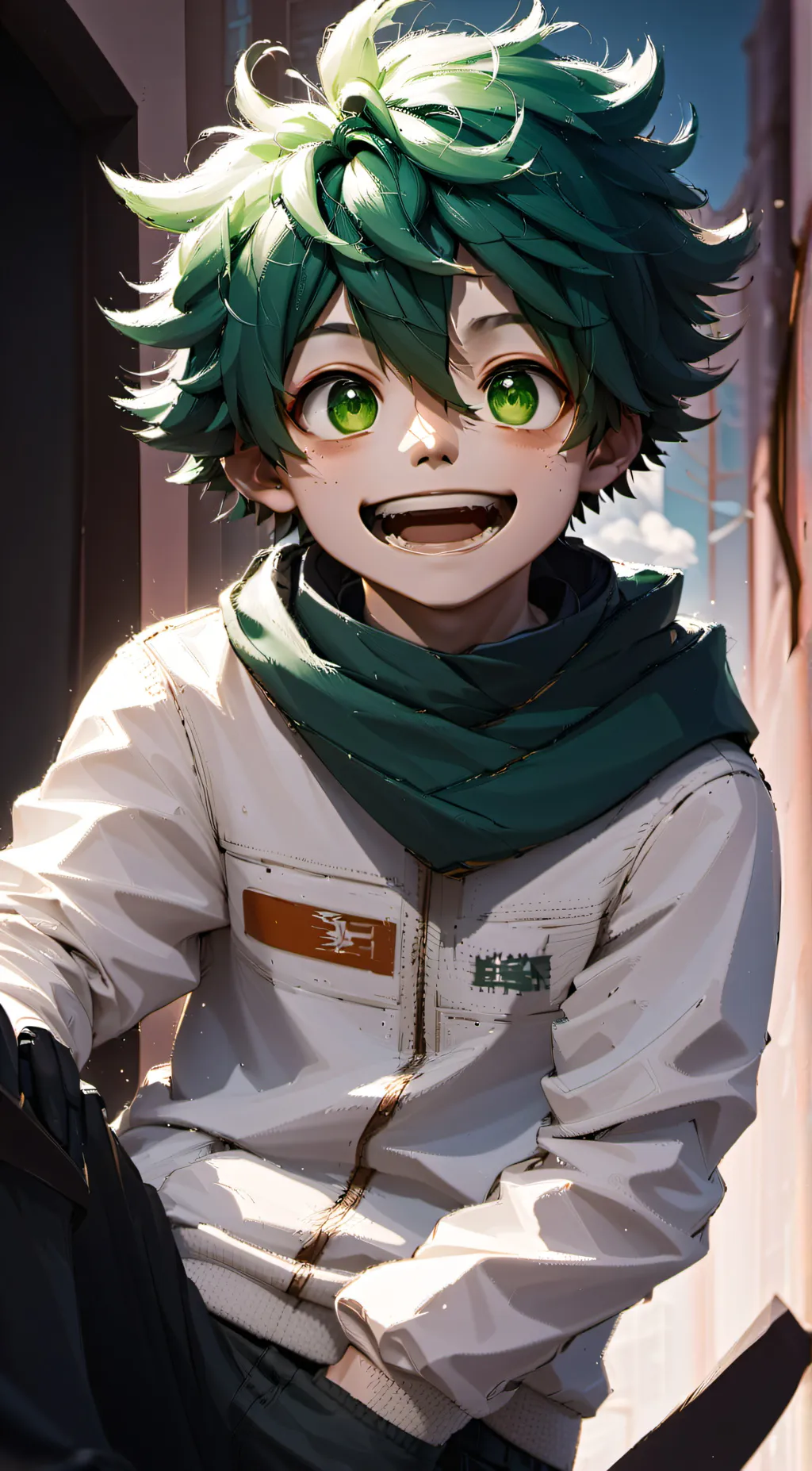 ai character: deku  background