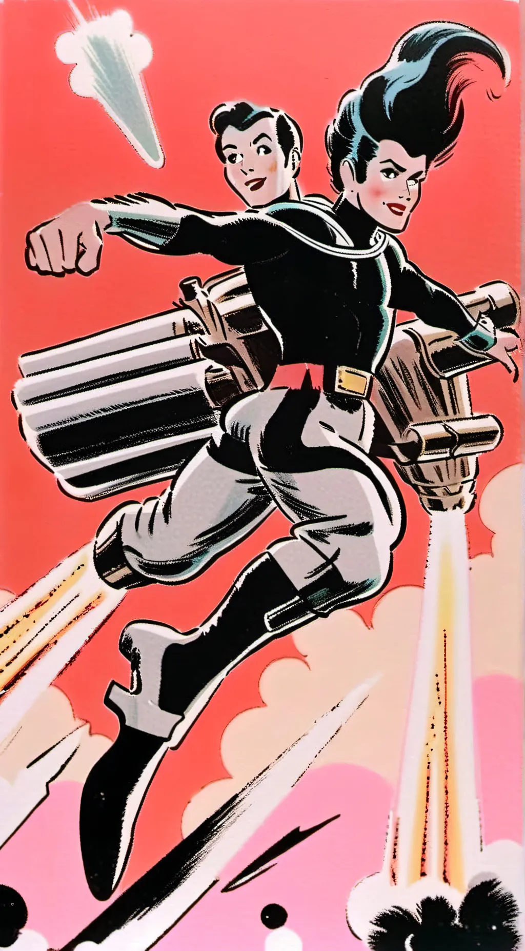 ai character: Jet pack background