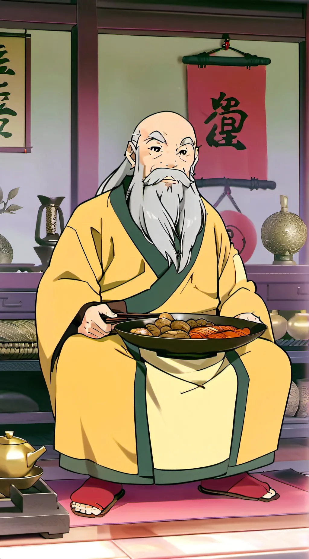 ai character: Uncle Iroh background