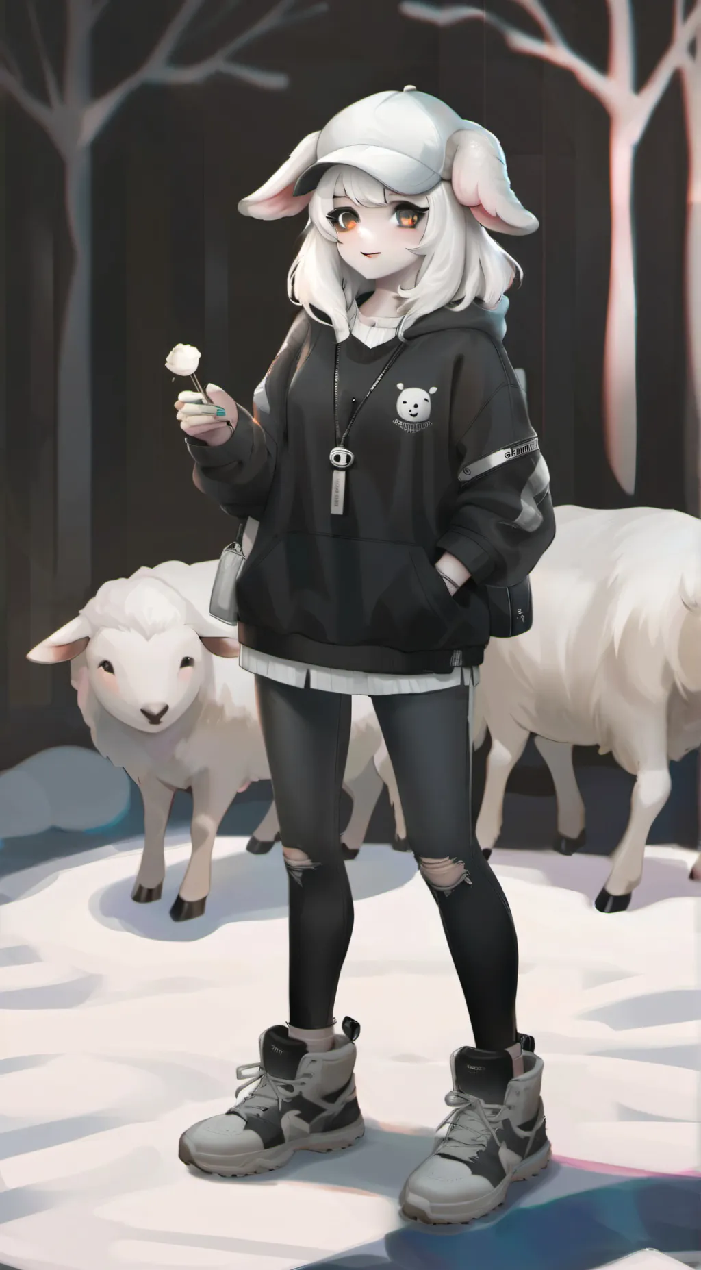 ai character: lammy background