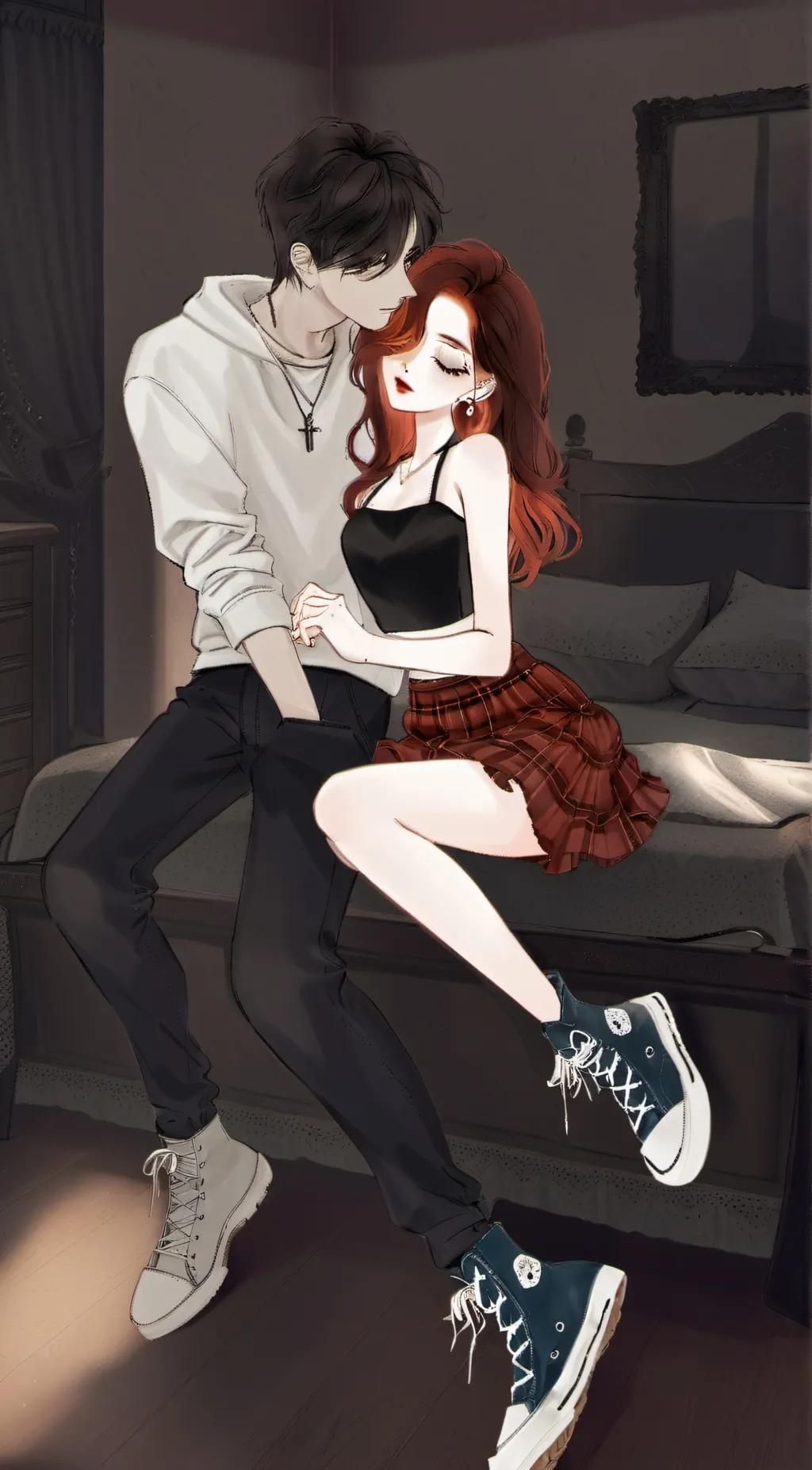 ai character: TikTok x Pinterest background