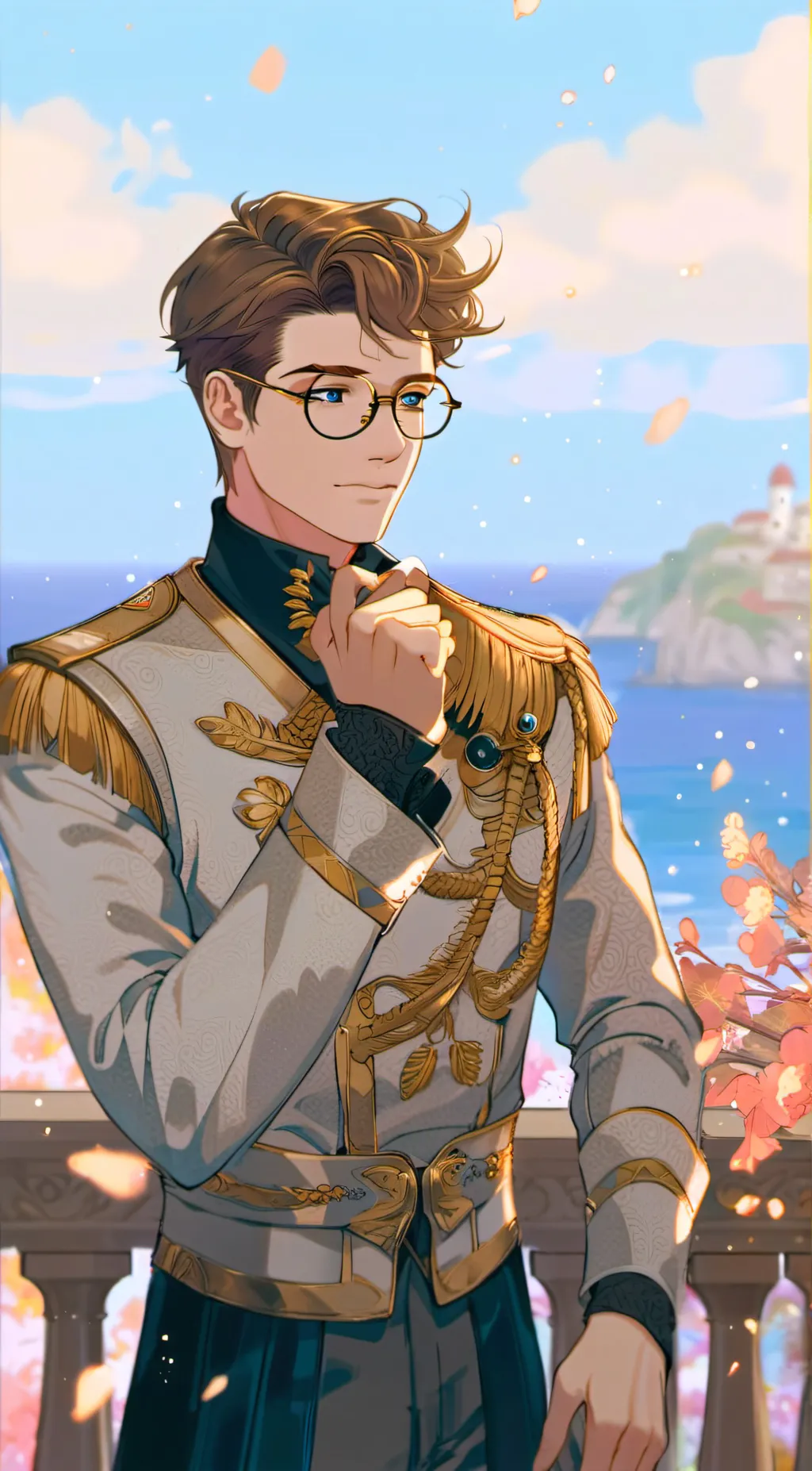 ai character: Lionel Charming background