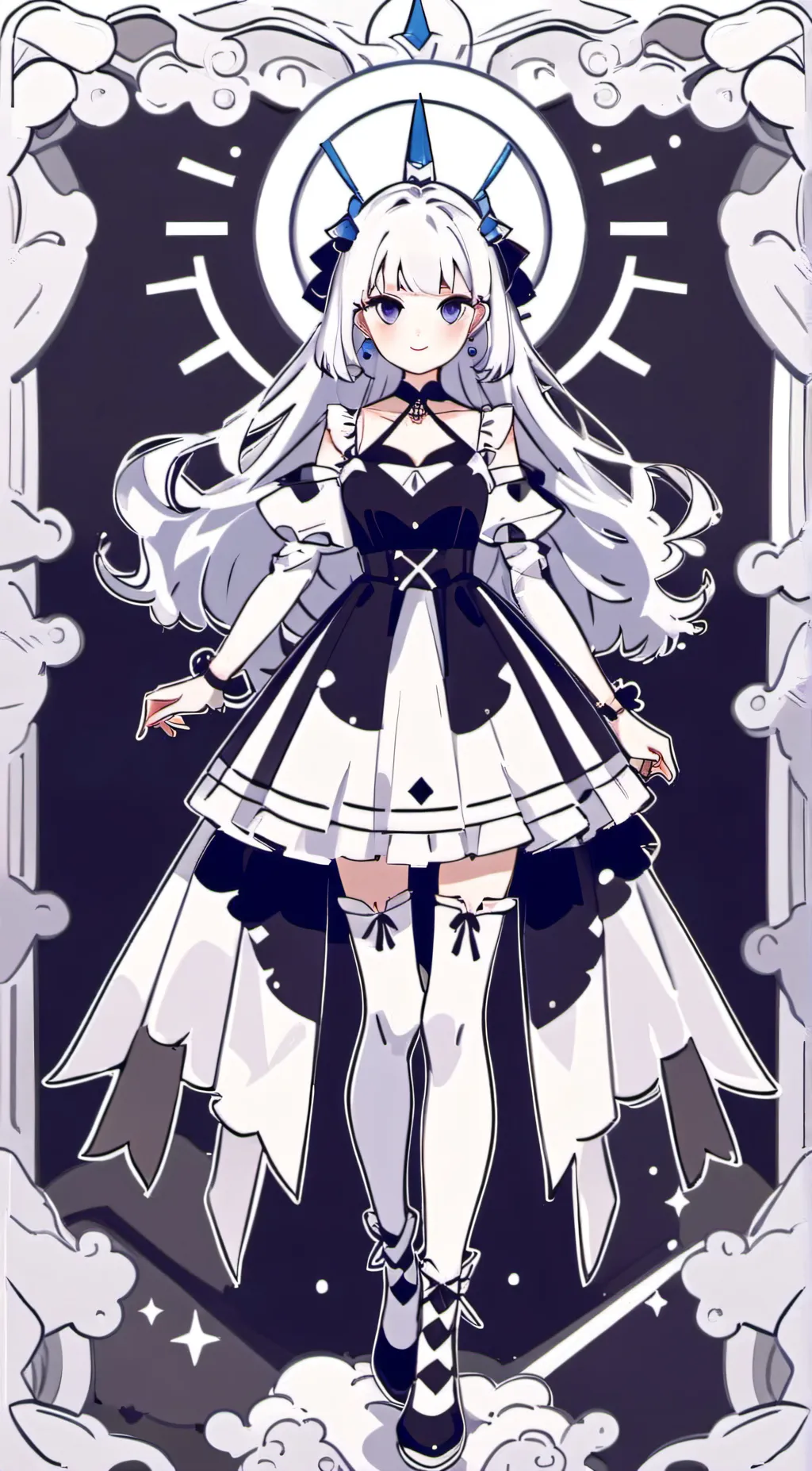 ai character: miss circle  background