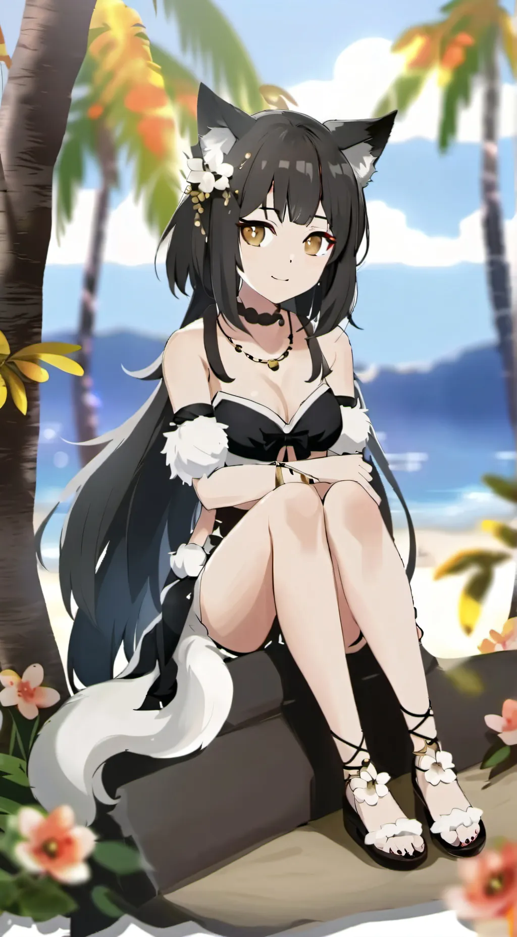 ai character: Scarlet Sakura background