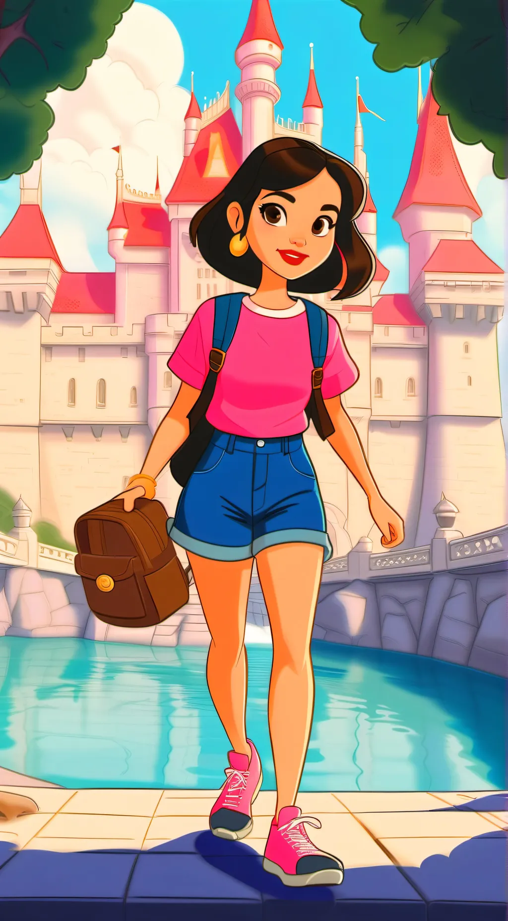 ai character: dora the explorer background