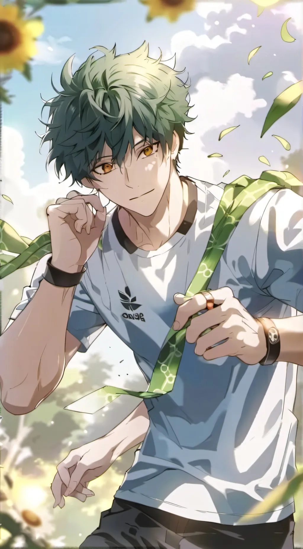 ai character: Izuku Midoriya  background