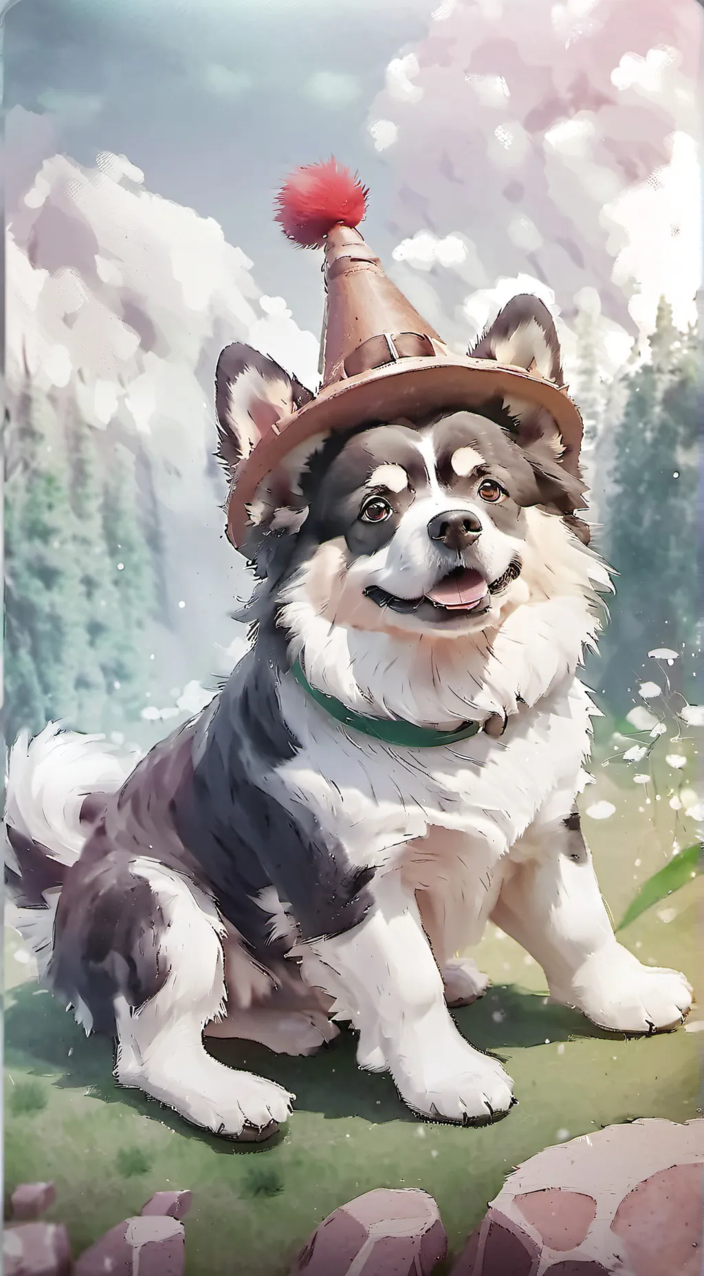 ai character: DOG DAY  background