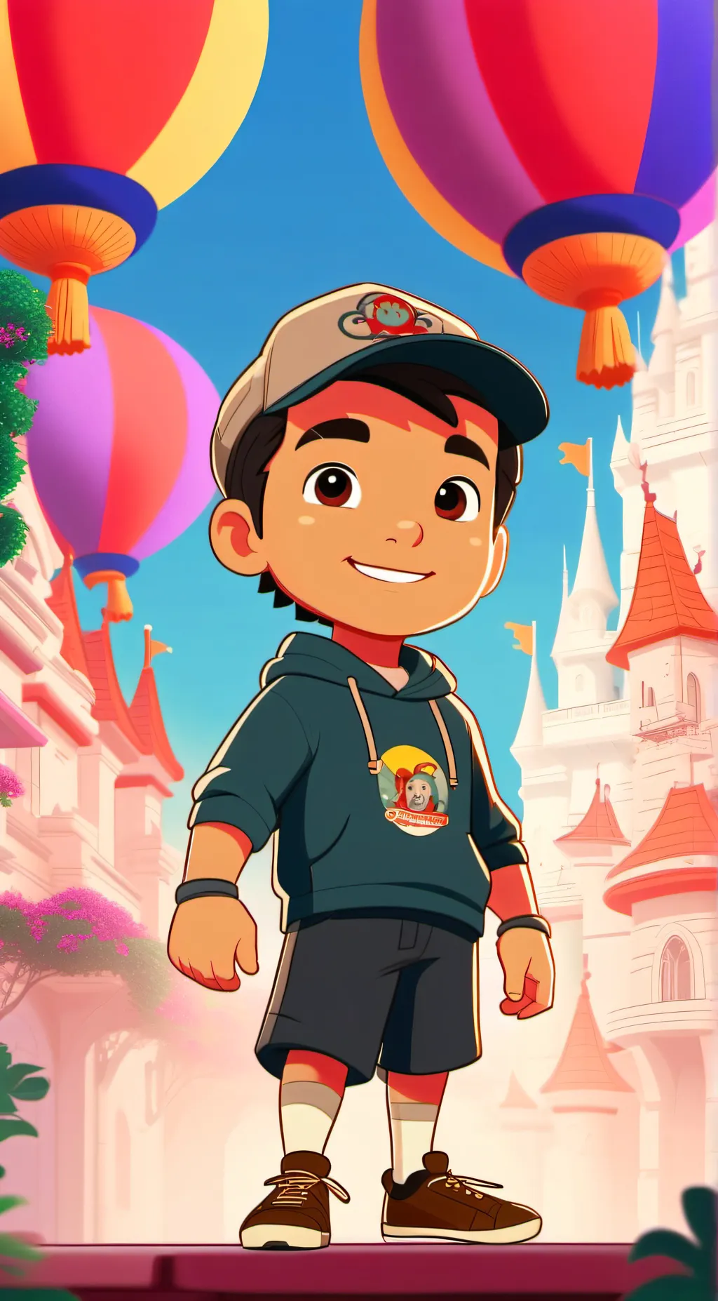 ai character: Greens background