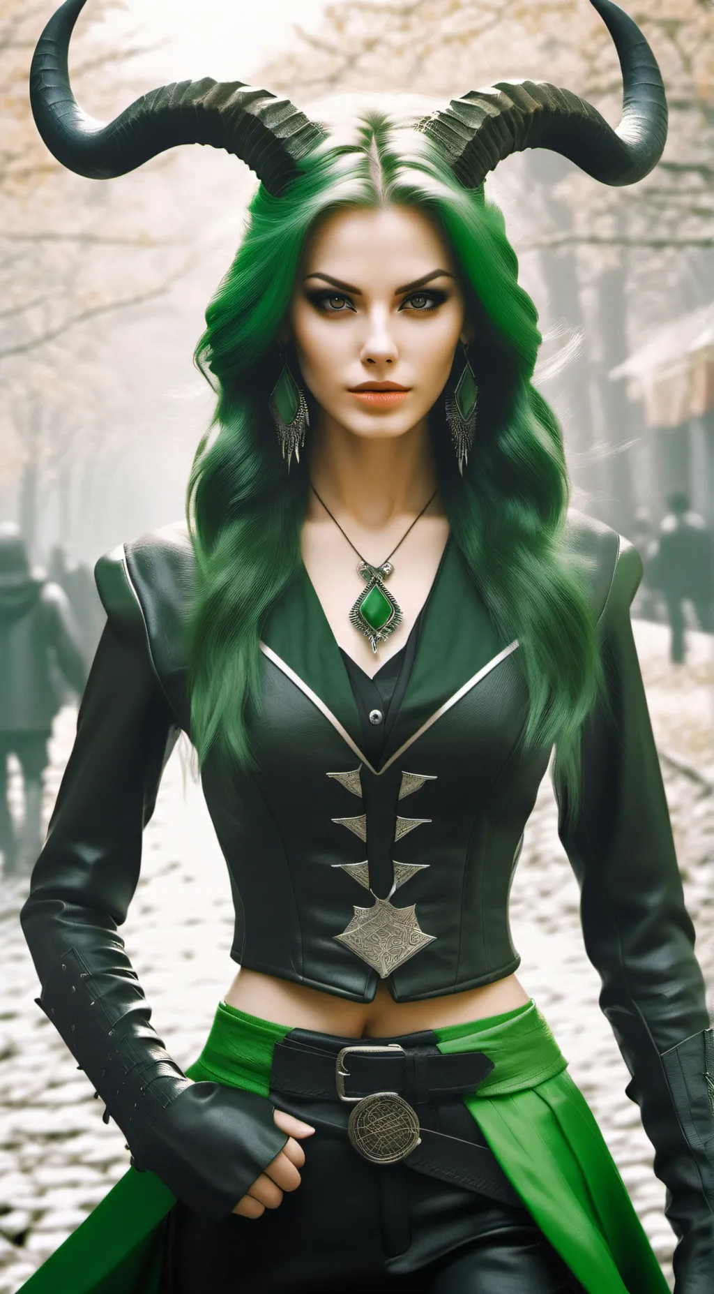 ai character: Hela goddess death background