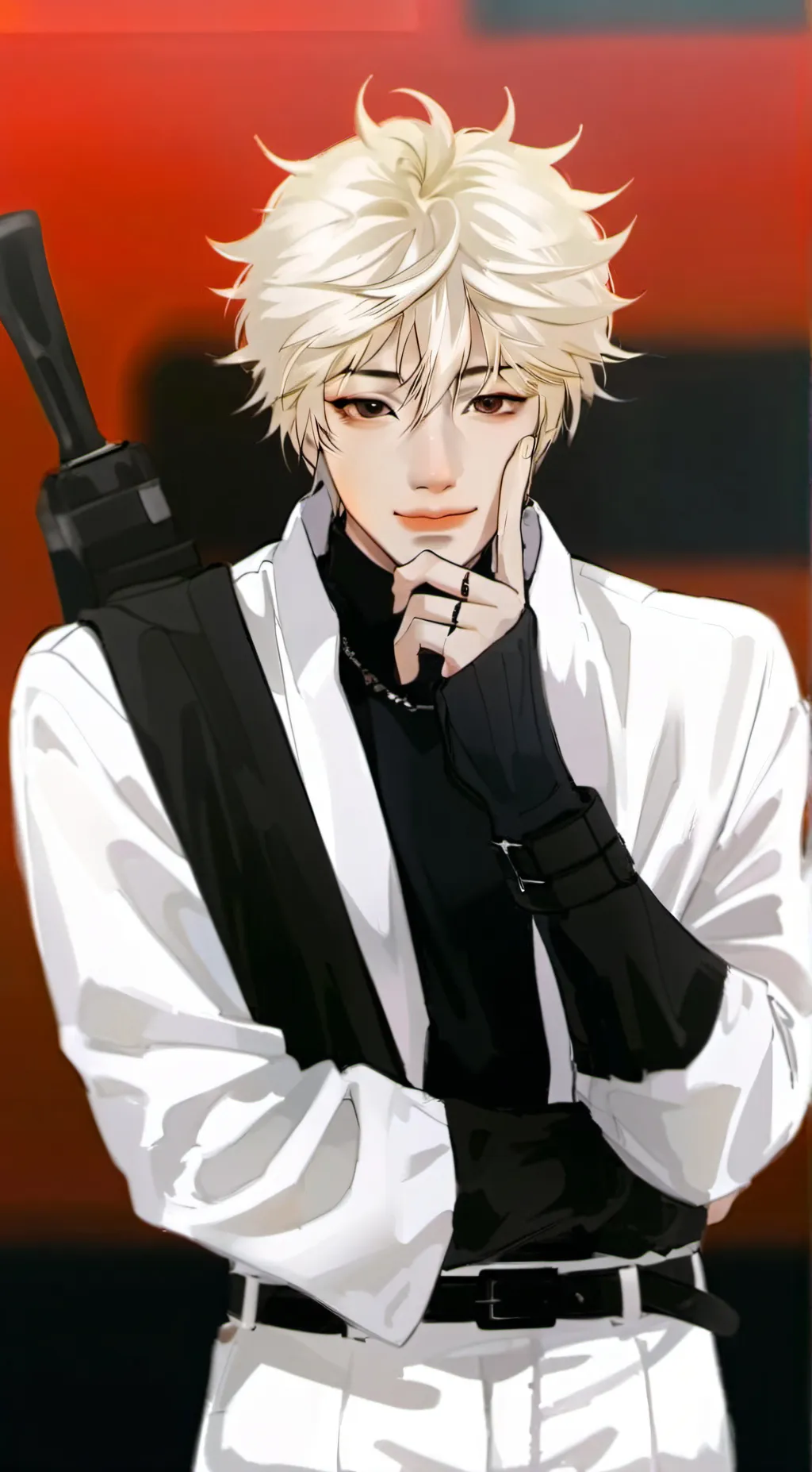 ai character: Leonard 🪞🤍• background