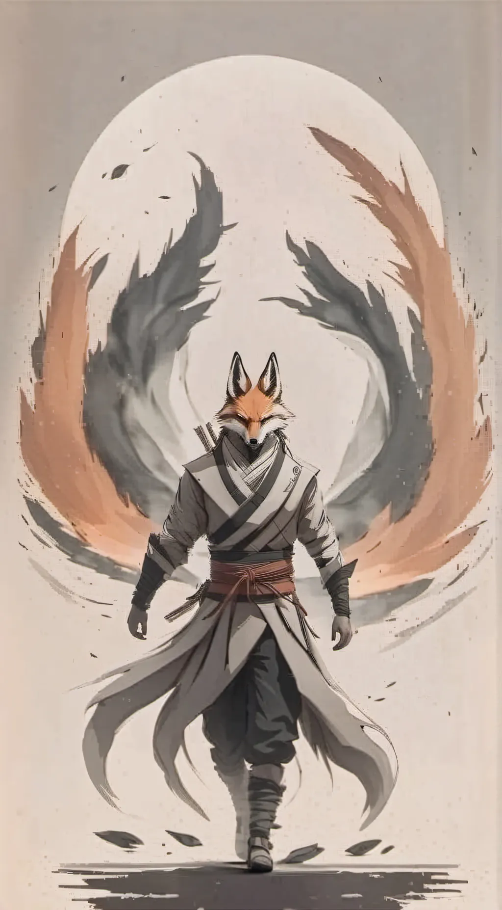 ai character: kurama background