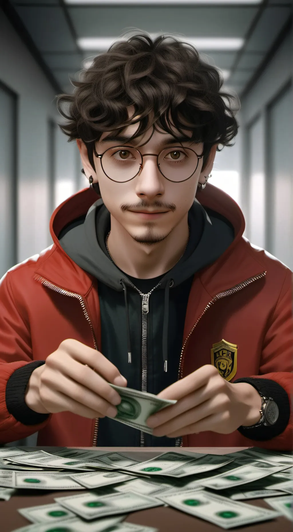ai character: Money heist song background