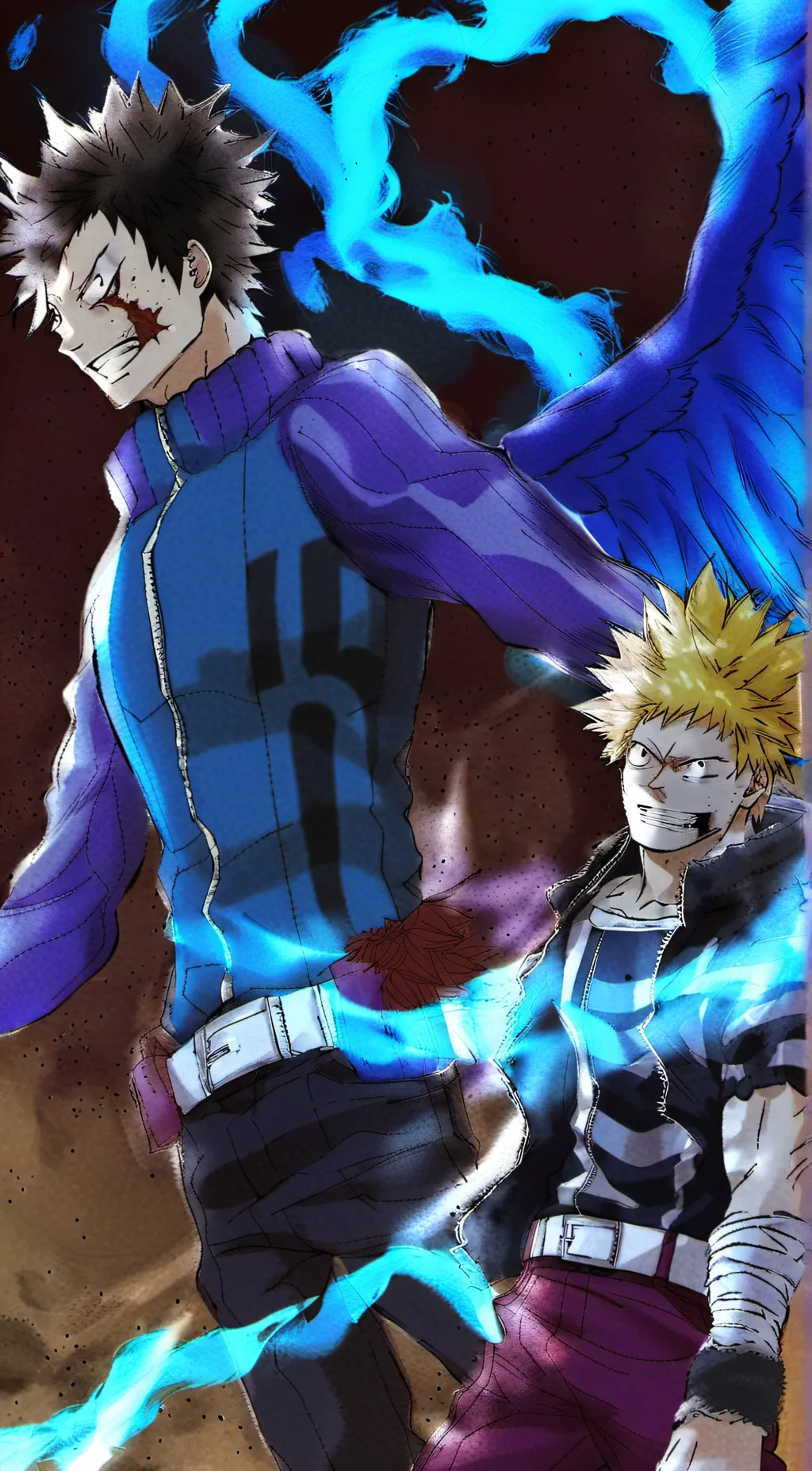 ai character: Dabi x Hawks  background