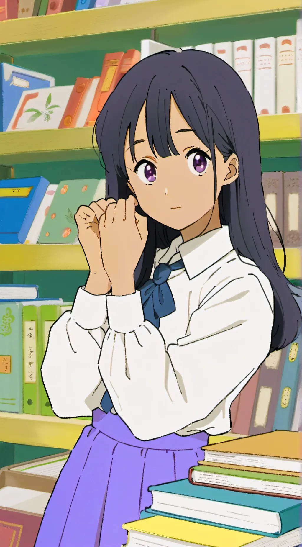 ai character: Ashley background