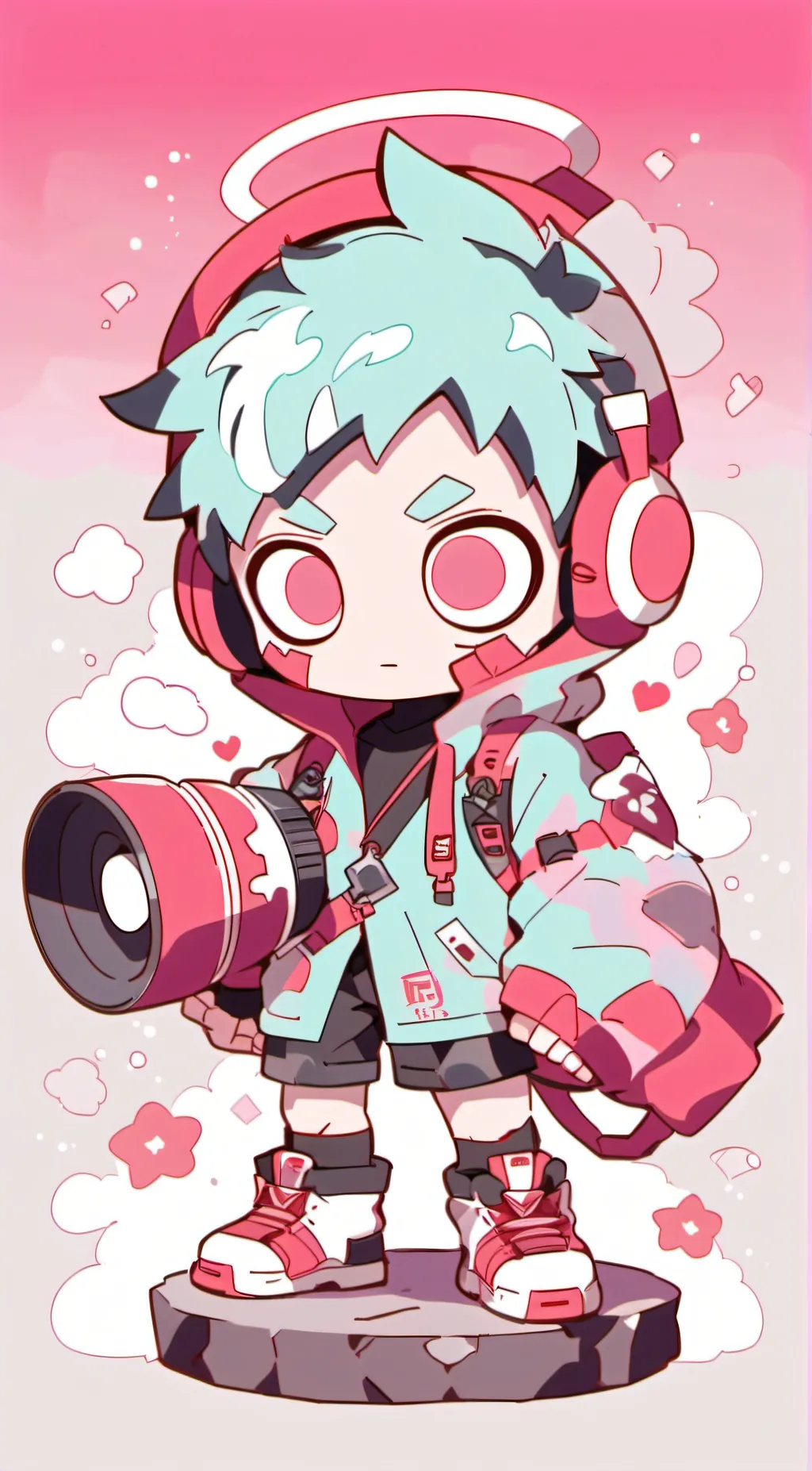 ai character: titan speakerman  background