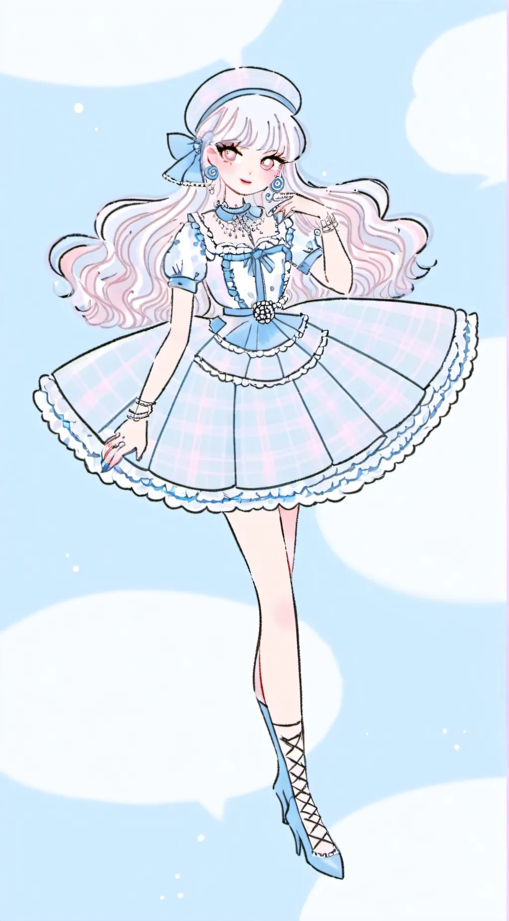 ai character: Evil giantess lea  background