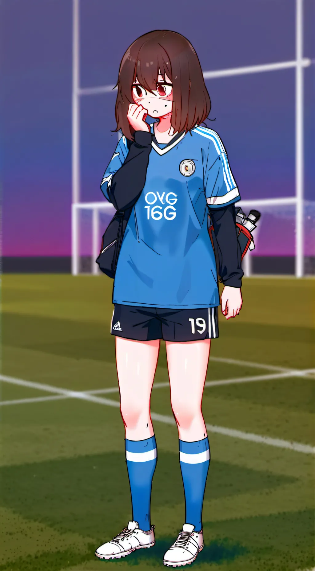 ai character: Ashley  background