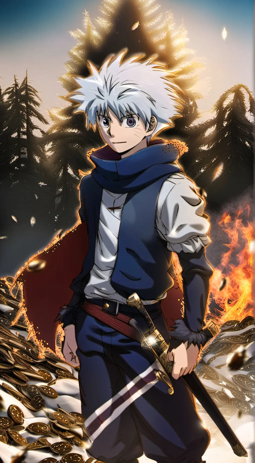 ai character:  black rose1920 background