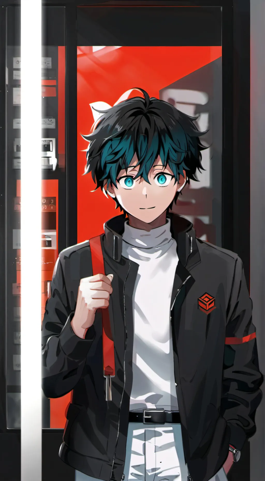 ai character: Deku background