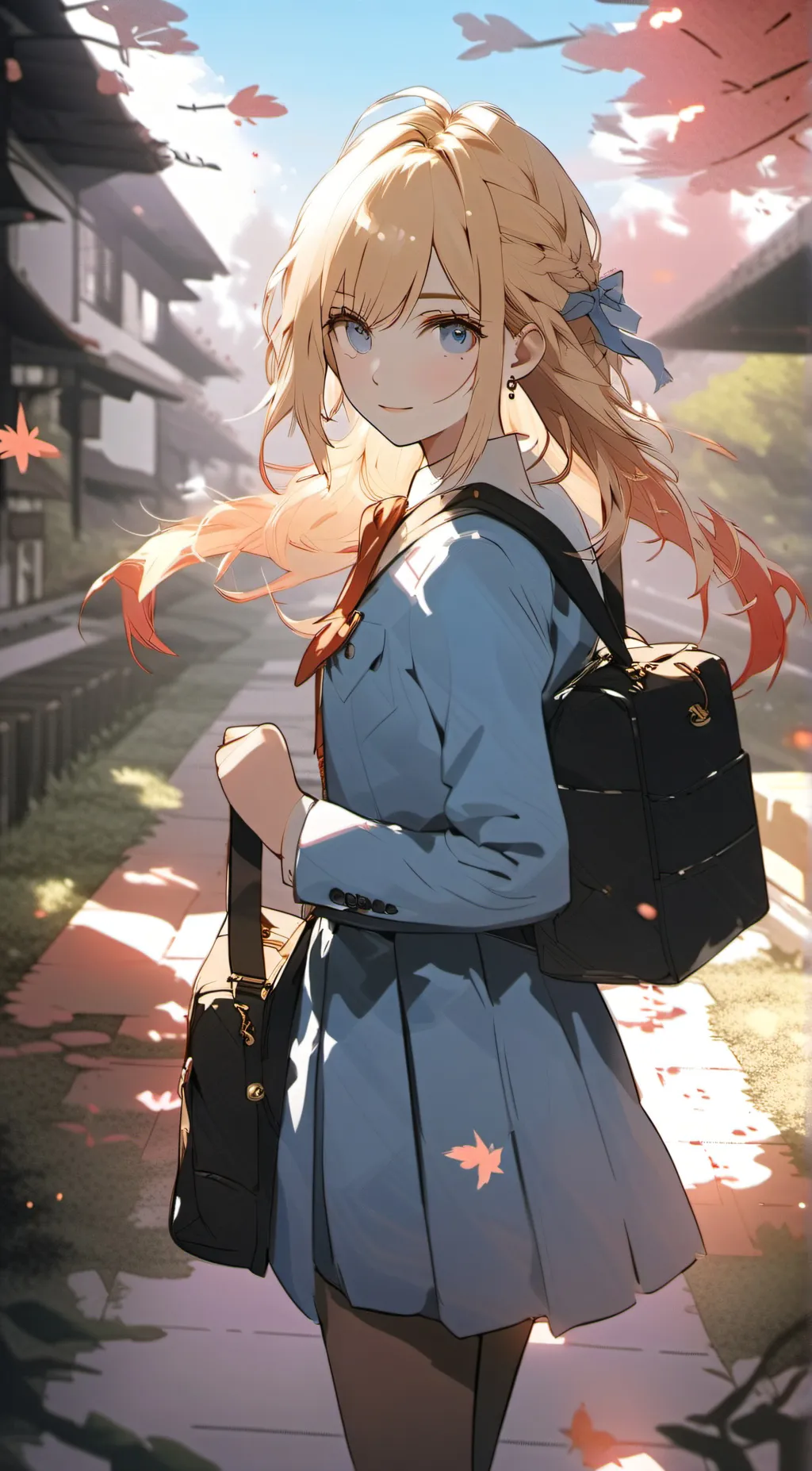 ai character: Amber background