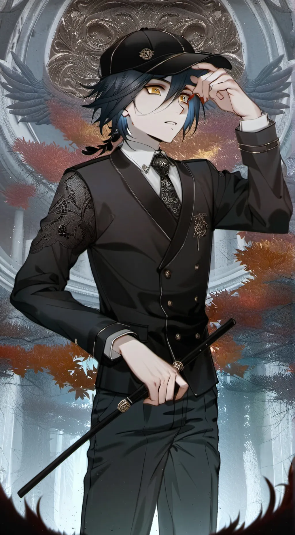 ai character: Shuichi Saihara background