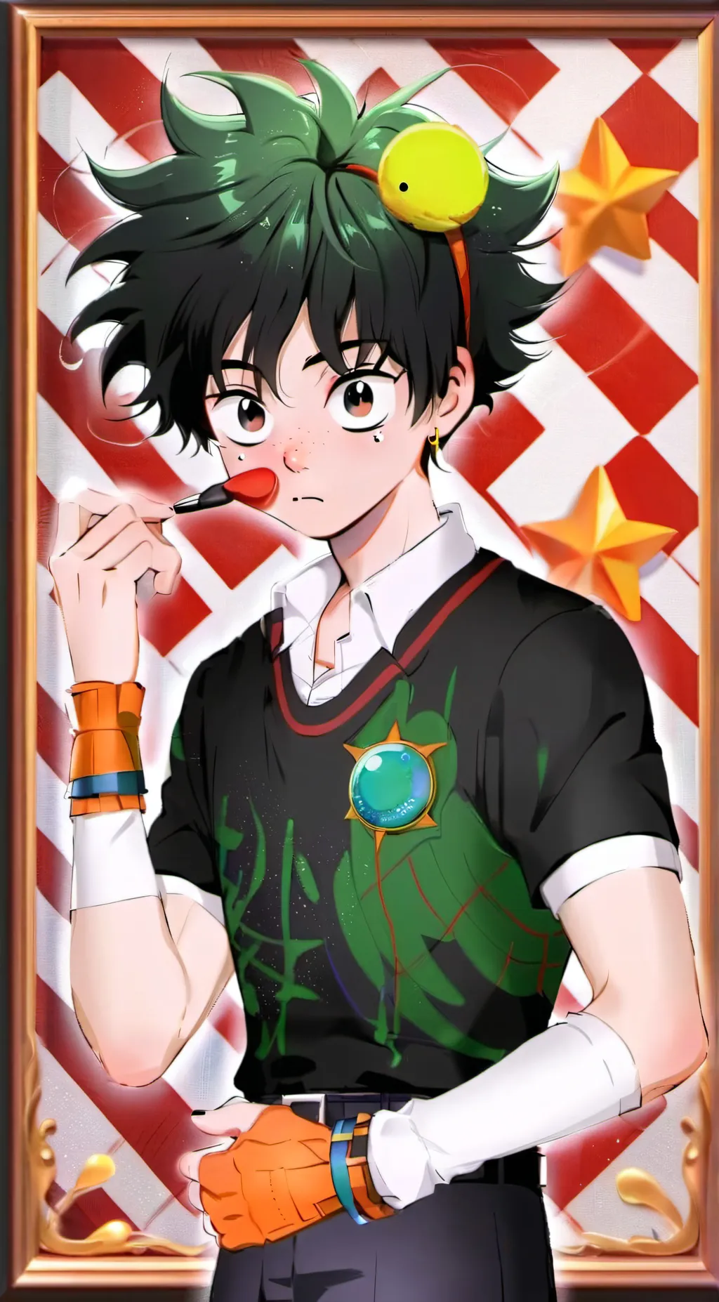 ai character: deku background