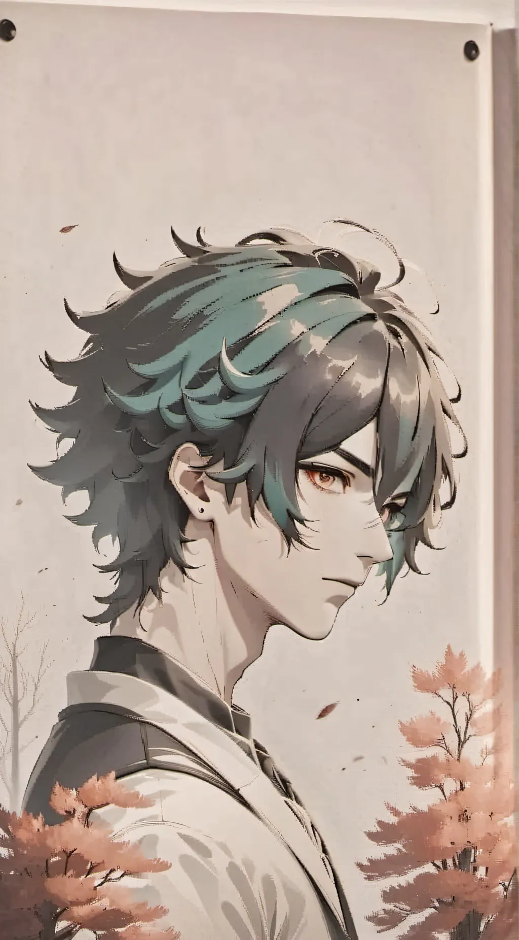 ai character: Zoro  background