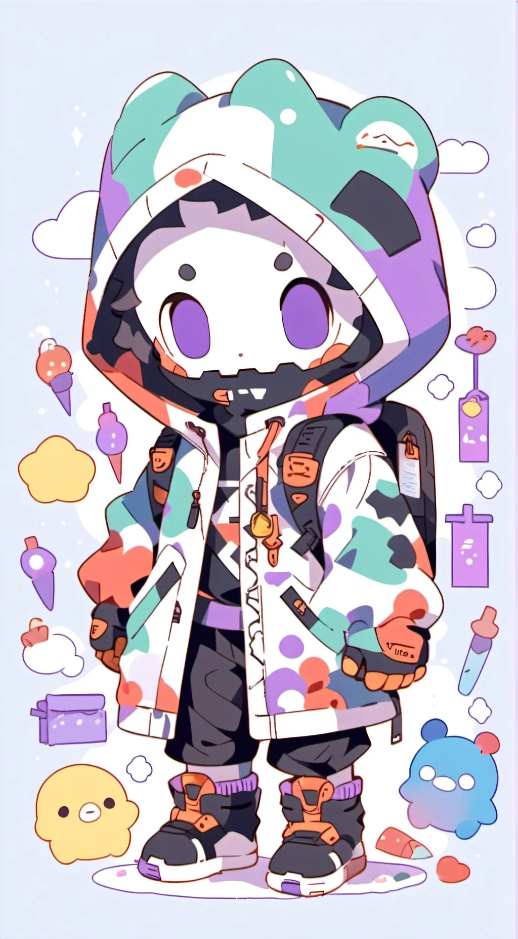 ai character: Smol little guy background