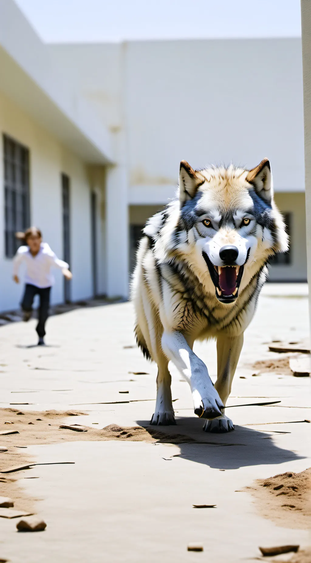 ai character: school attack background