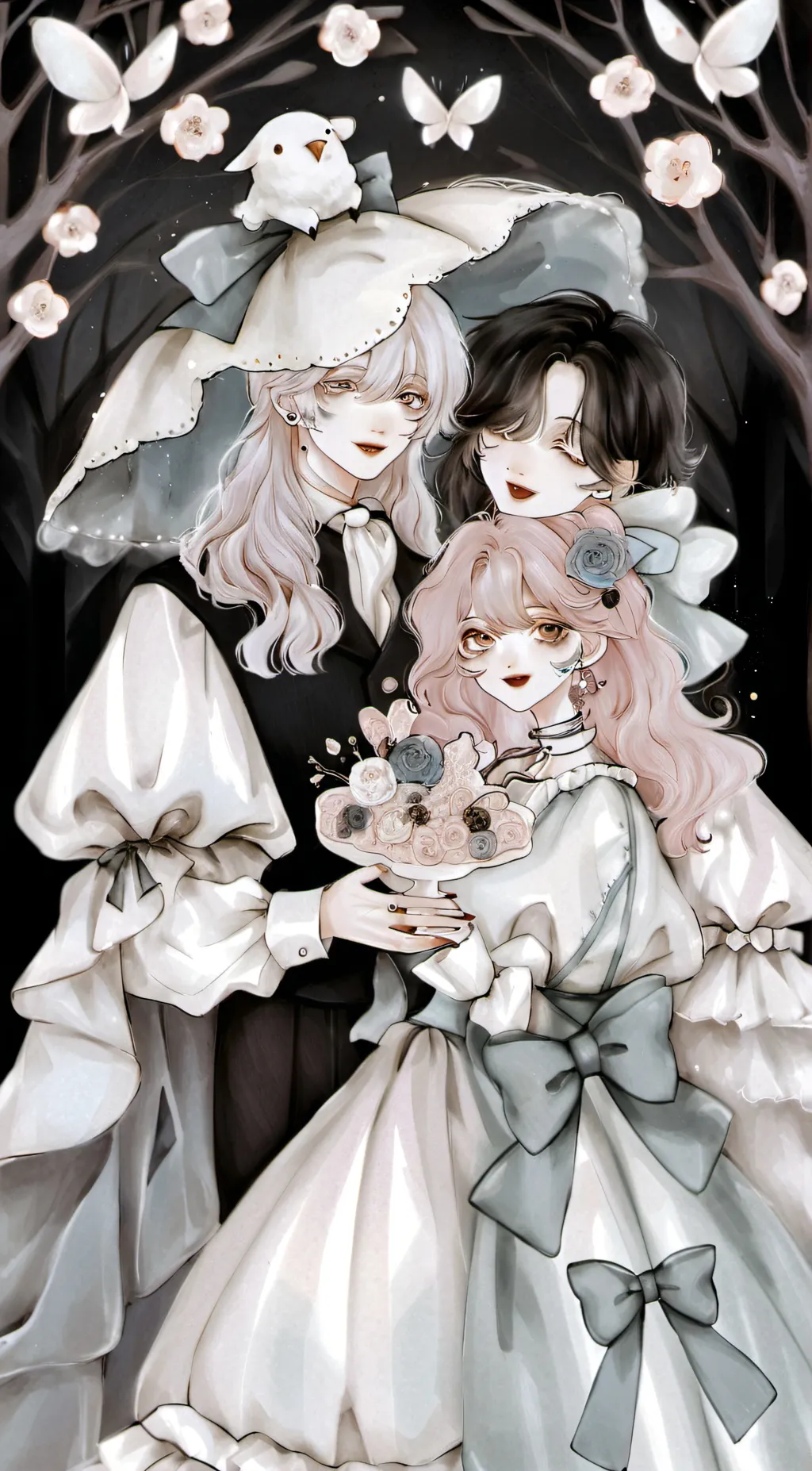 ai character: Mila & Lily *lima  background