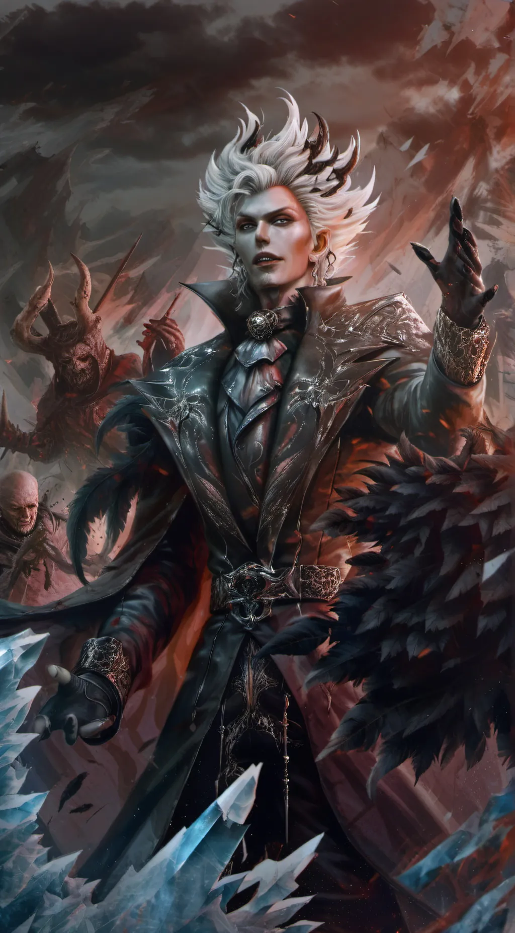 ai character: ice lord  background