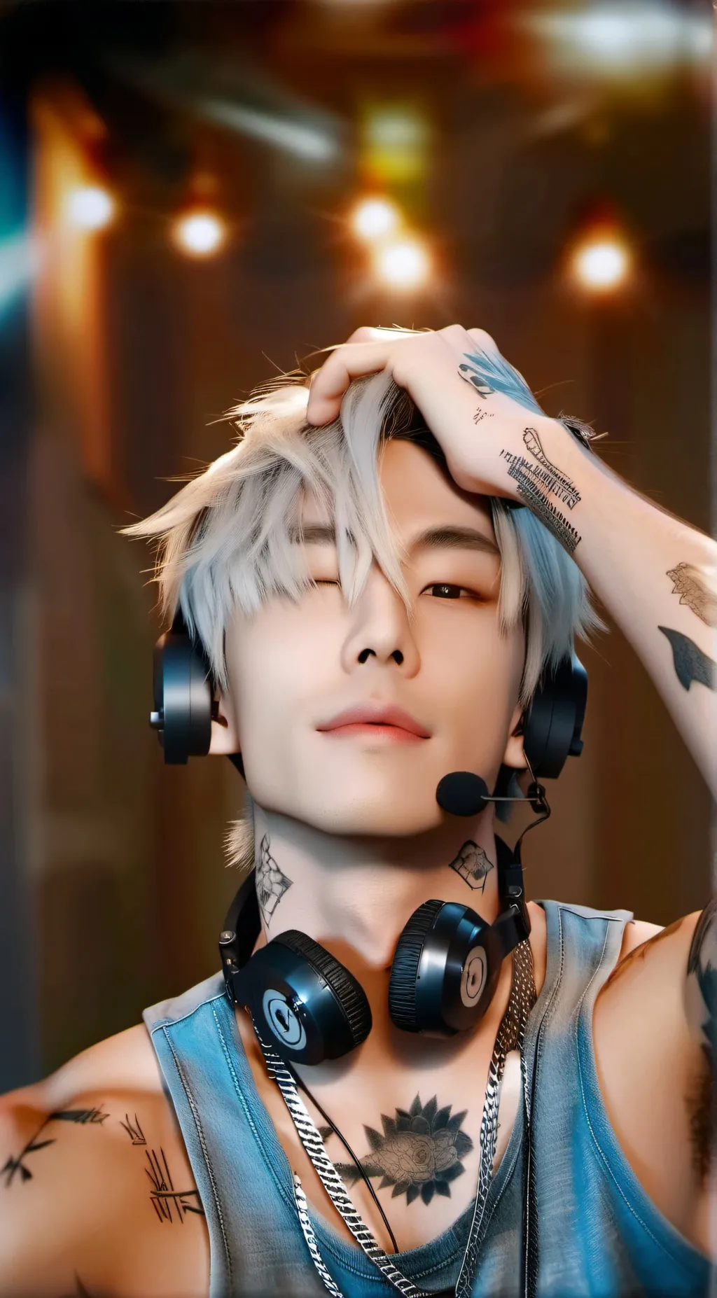 ai character: Xiu Akay  background