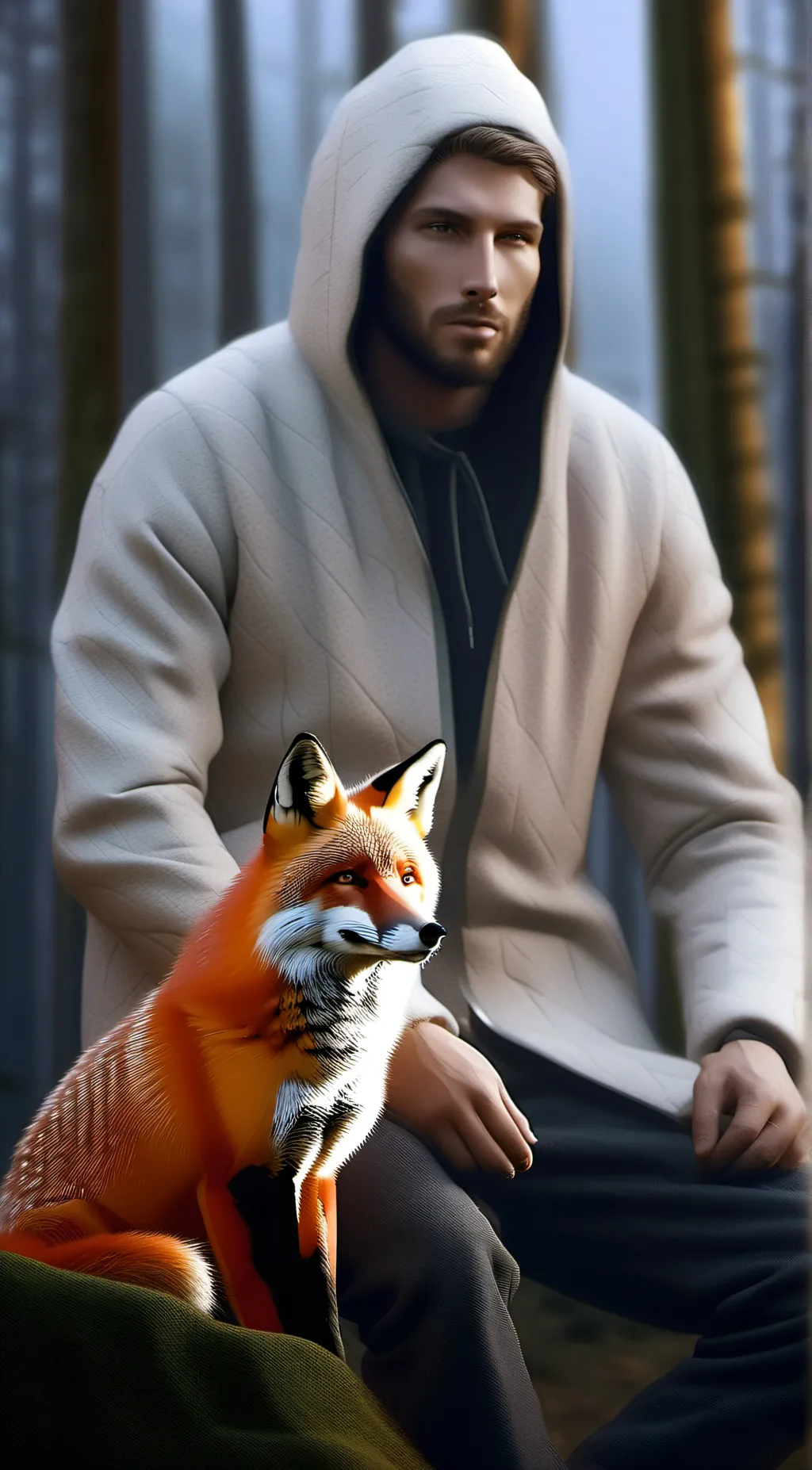ai character: Fox trainer background